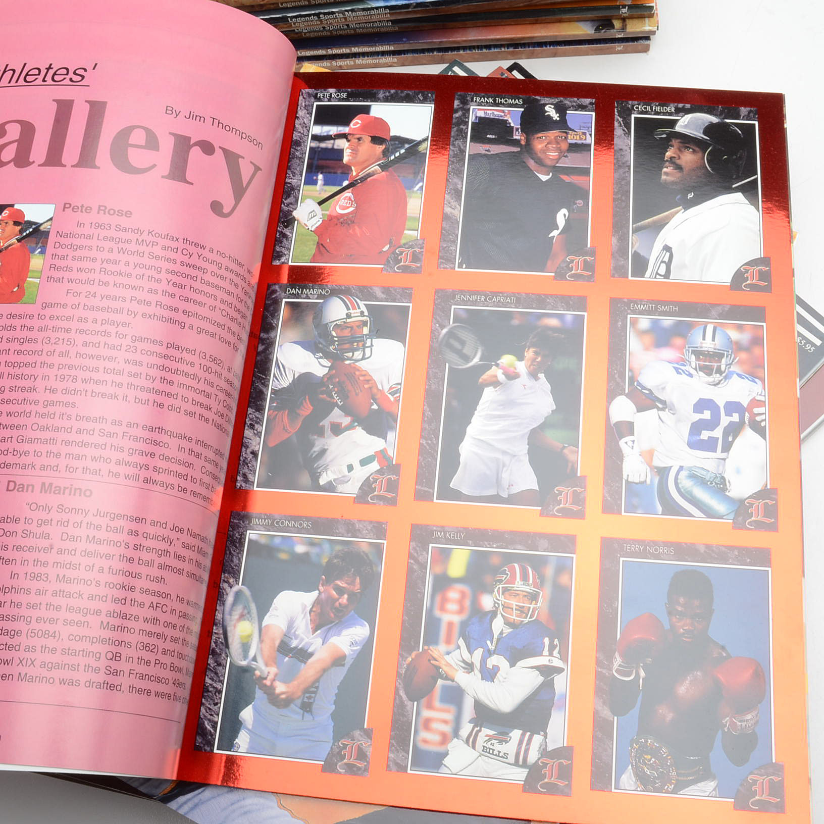 Twenty-Five 1990s "Legendary Sports Memorabilia" Publications With Cards
