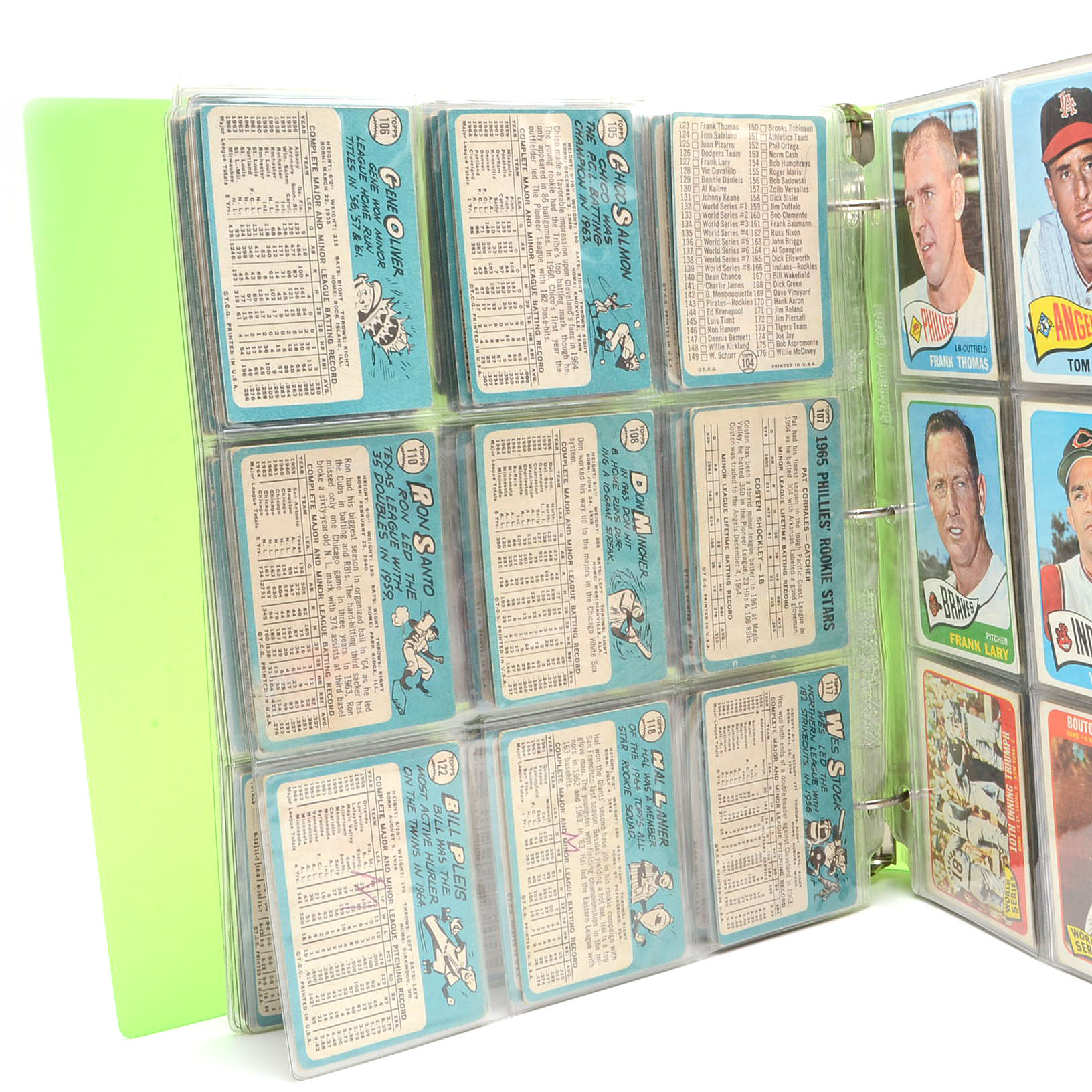 1965 Topps Baseball Cards In Binder With HOF Players