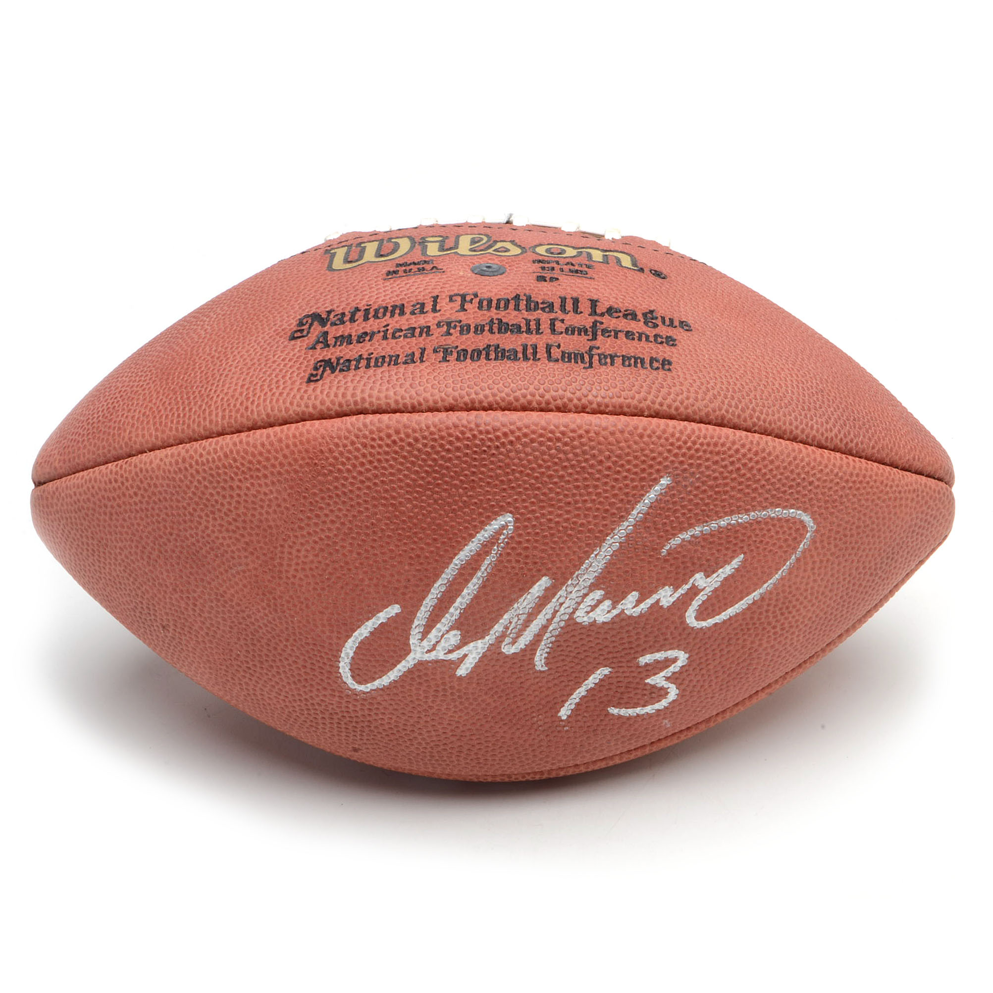 Bradshaw, Smith and Marino Signed Football  Visual Pass