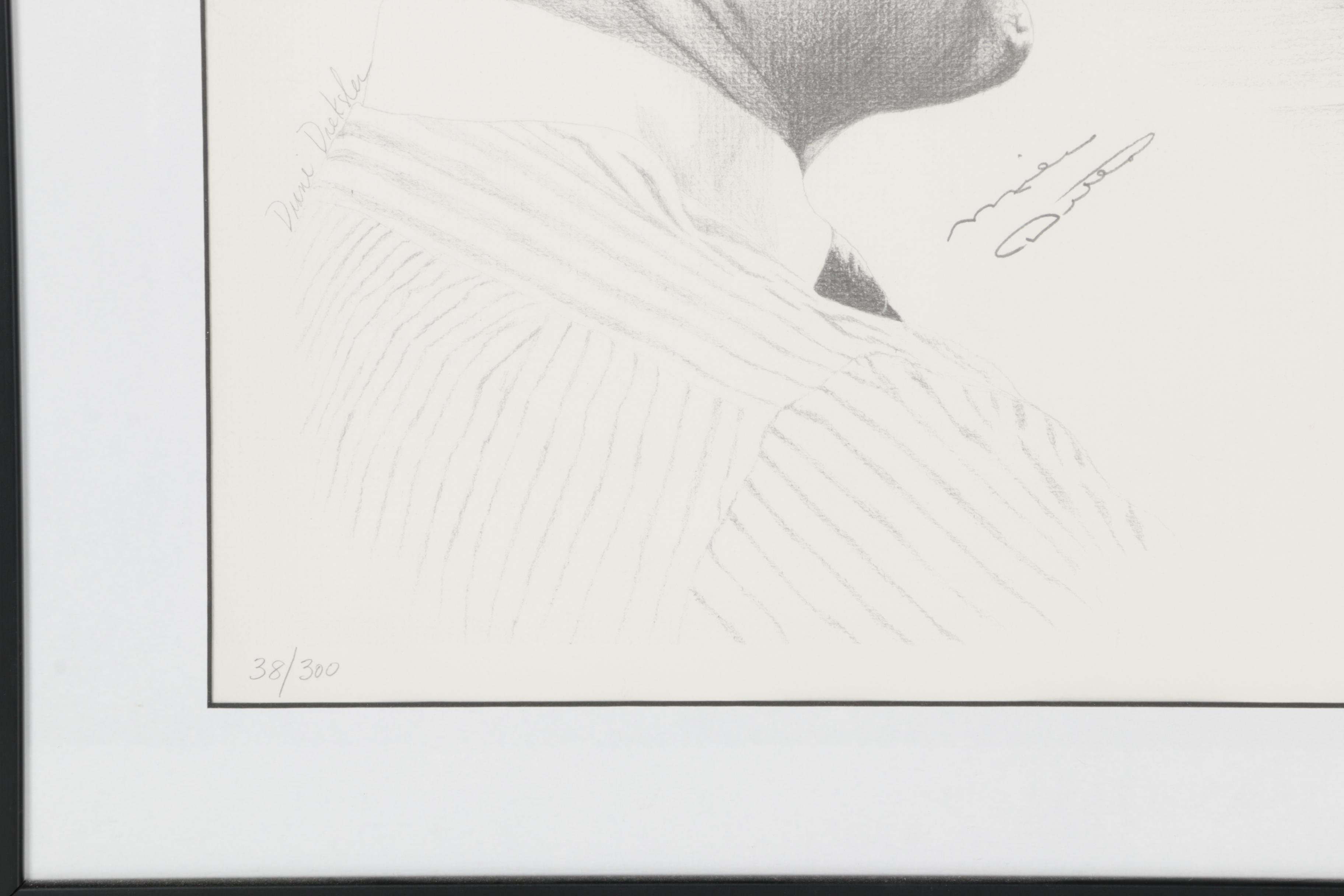 Mike Ditka Signed Offset Lithograph