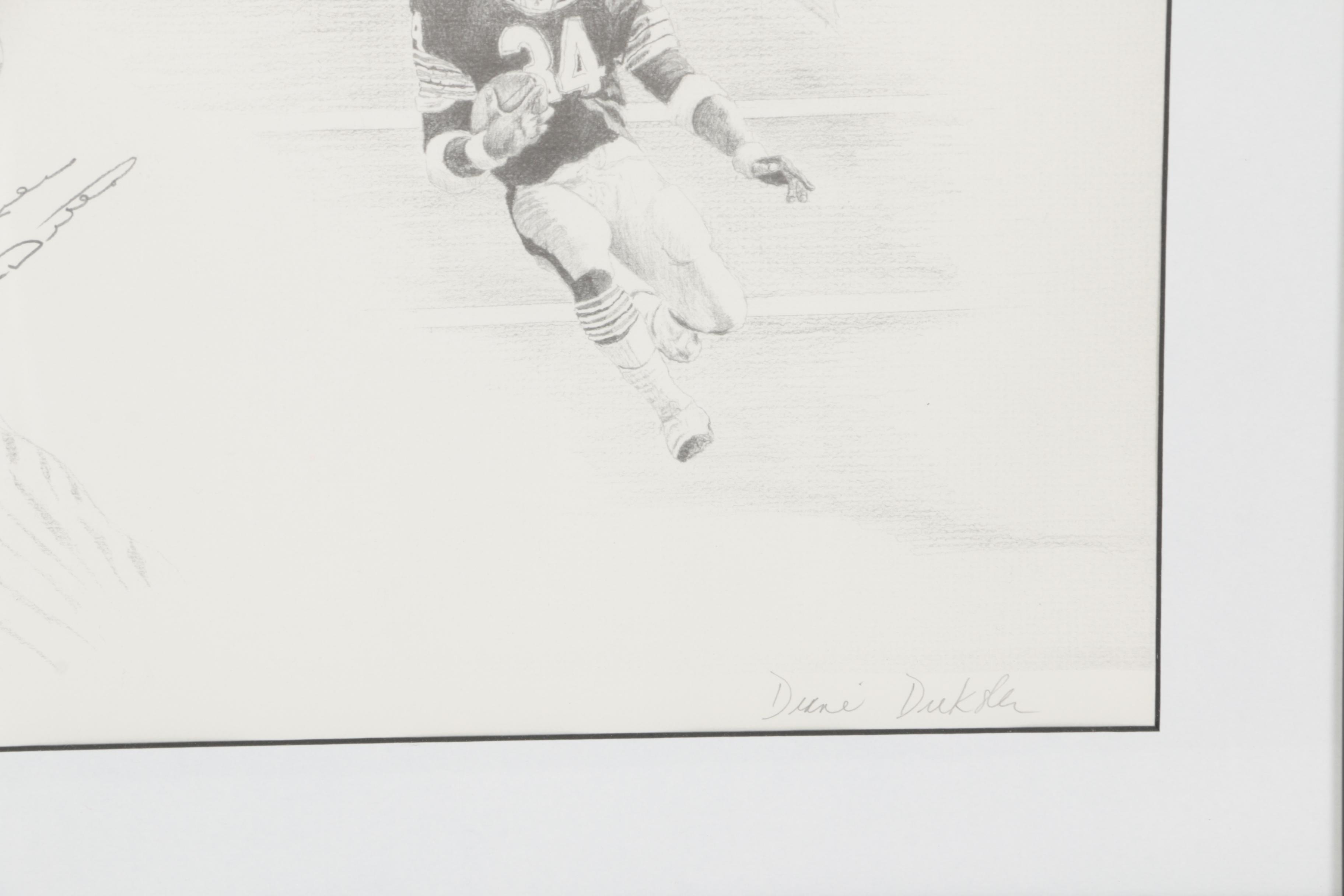 Mike Ditka Signed Offset Lithograph