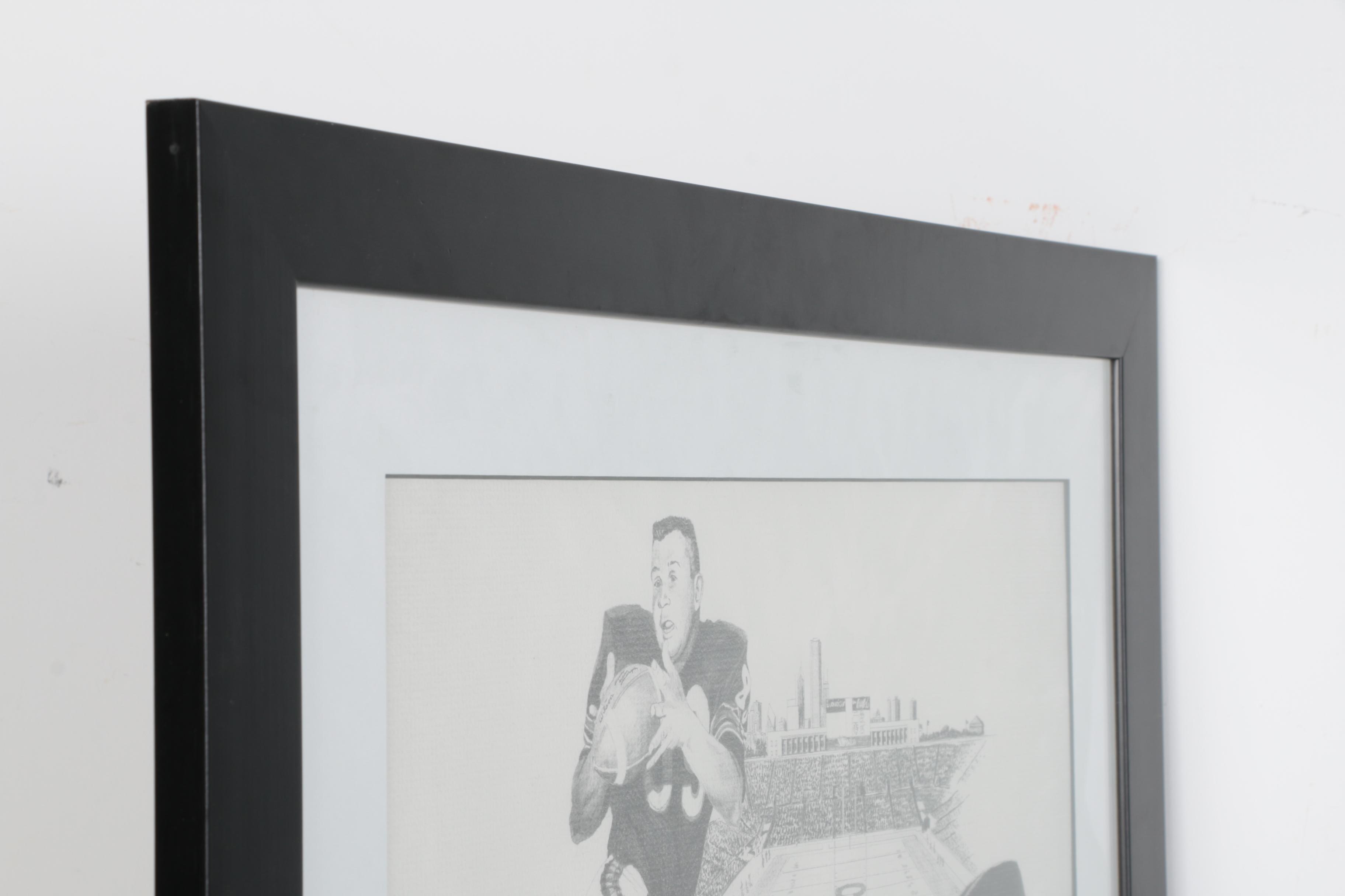 Mike Ditka Signed Offset Lithograph