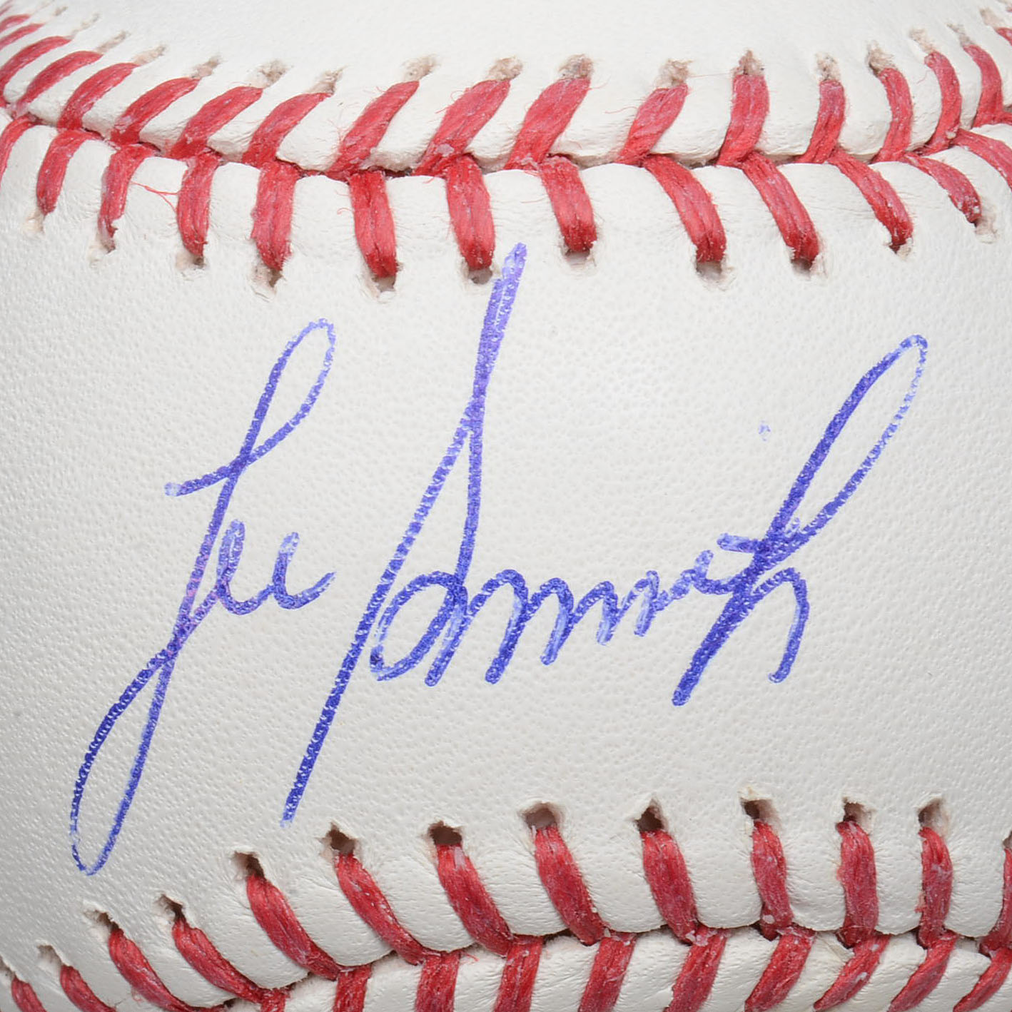 Lee Smith Signed Baseball and a "Wrigley Field" Painted Ball