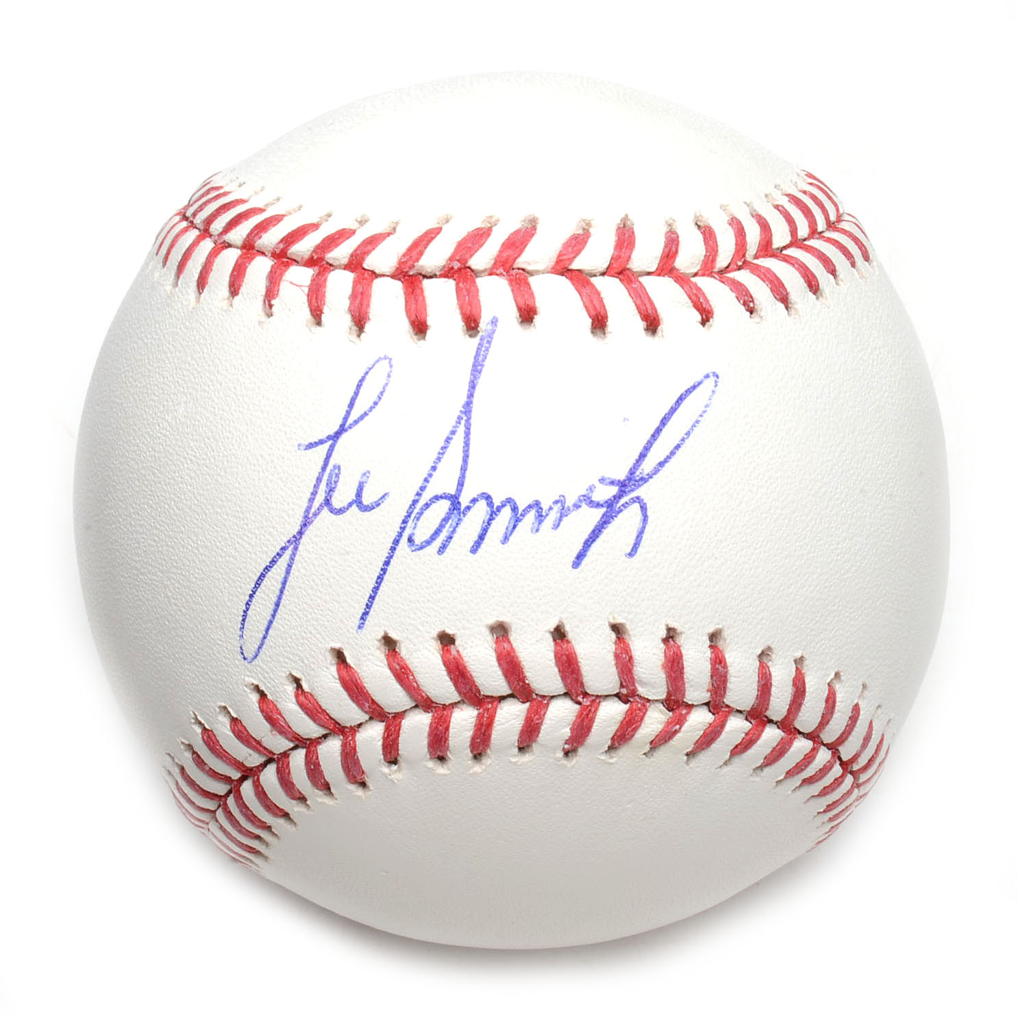 Lee Smith Signed Baseball and a "Wrigley Field" Painted Ball