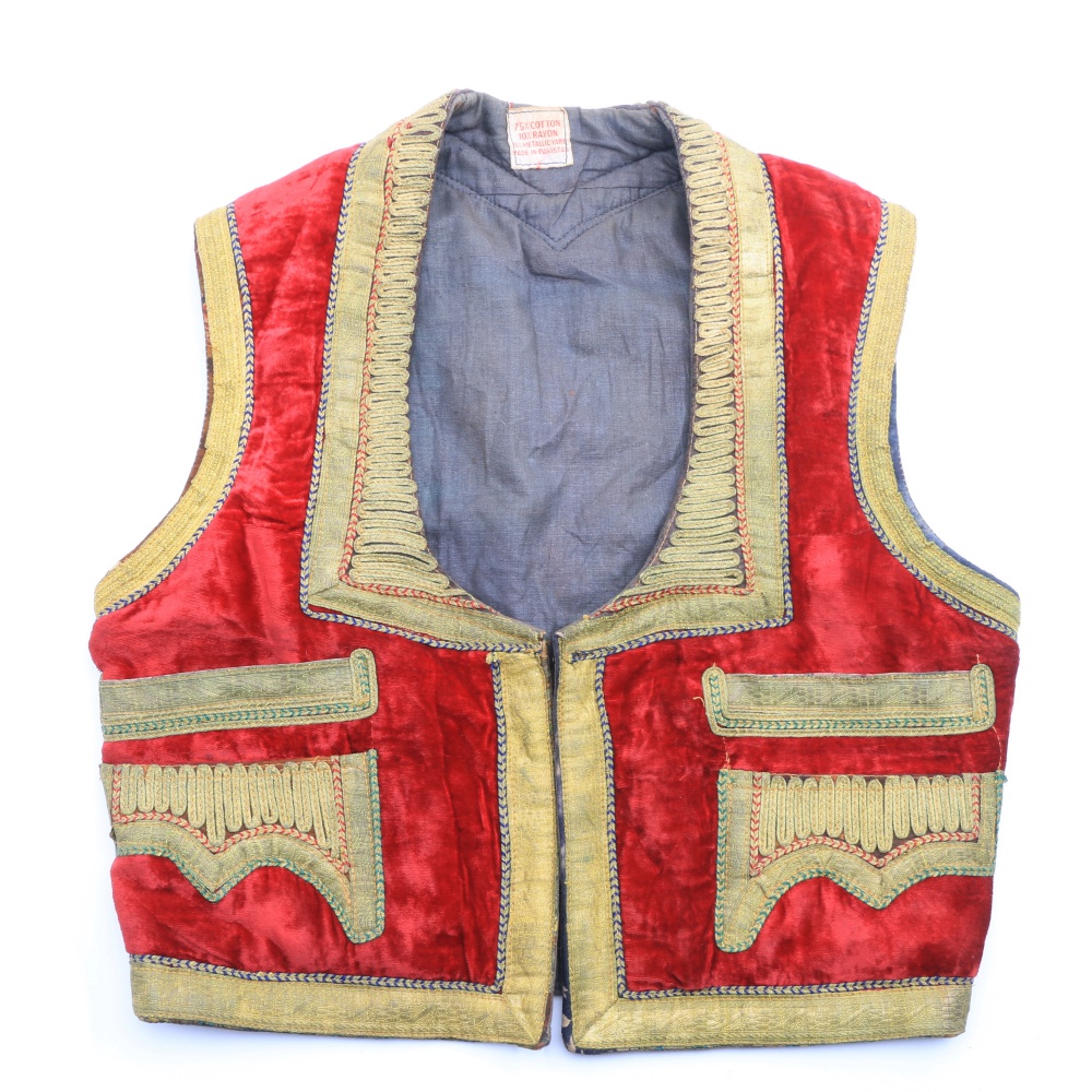 Men's Vintage Pakistani Embroidered Vest