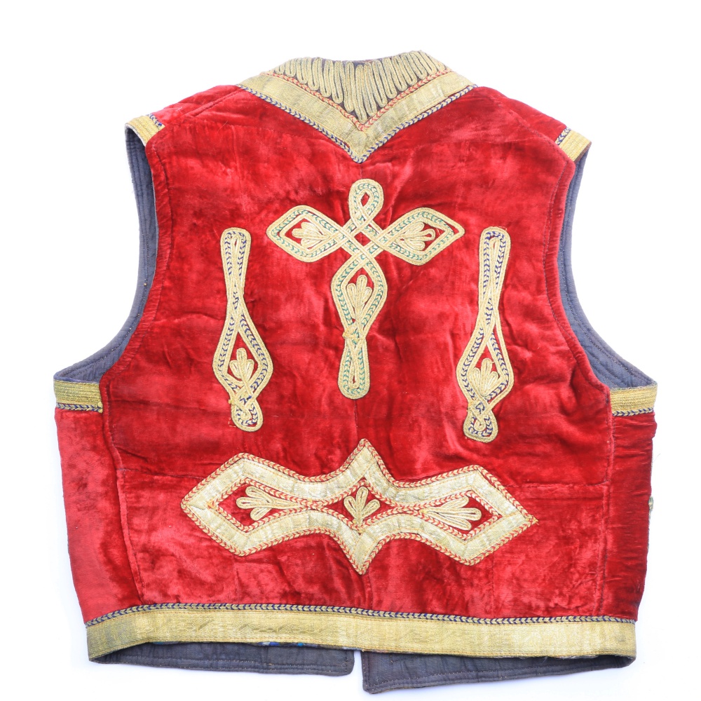 Men's Vintage Pakistani Embroidered Vest