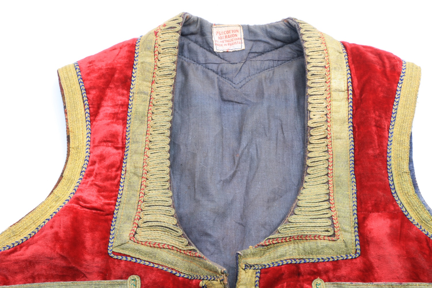 Men's Vintage Pakistani Embroidered Vest