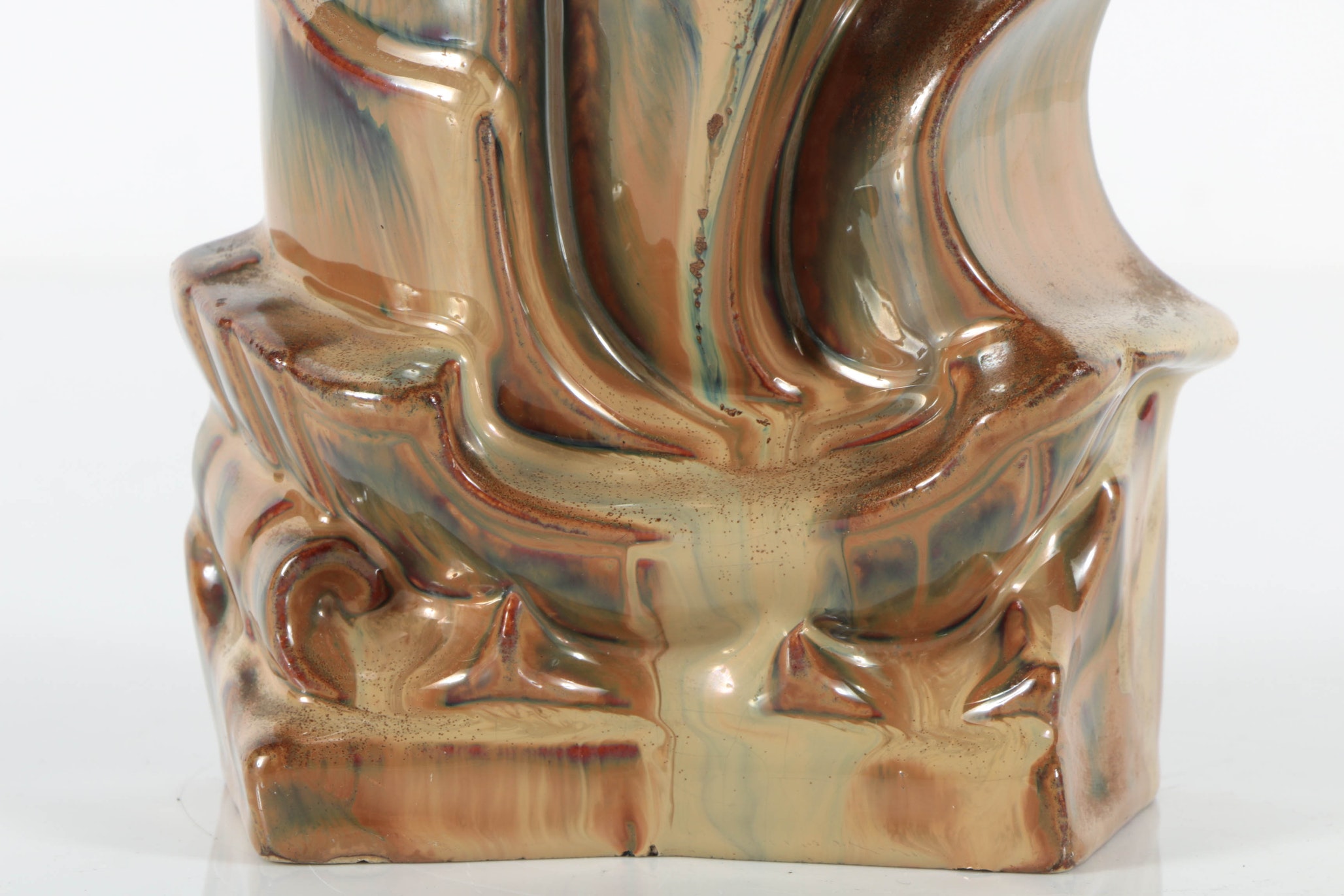 Fulper Ceramic Ship Bookend