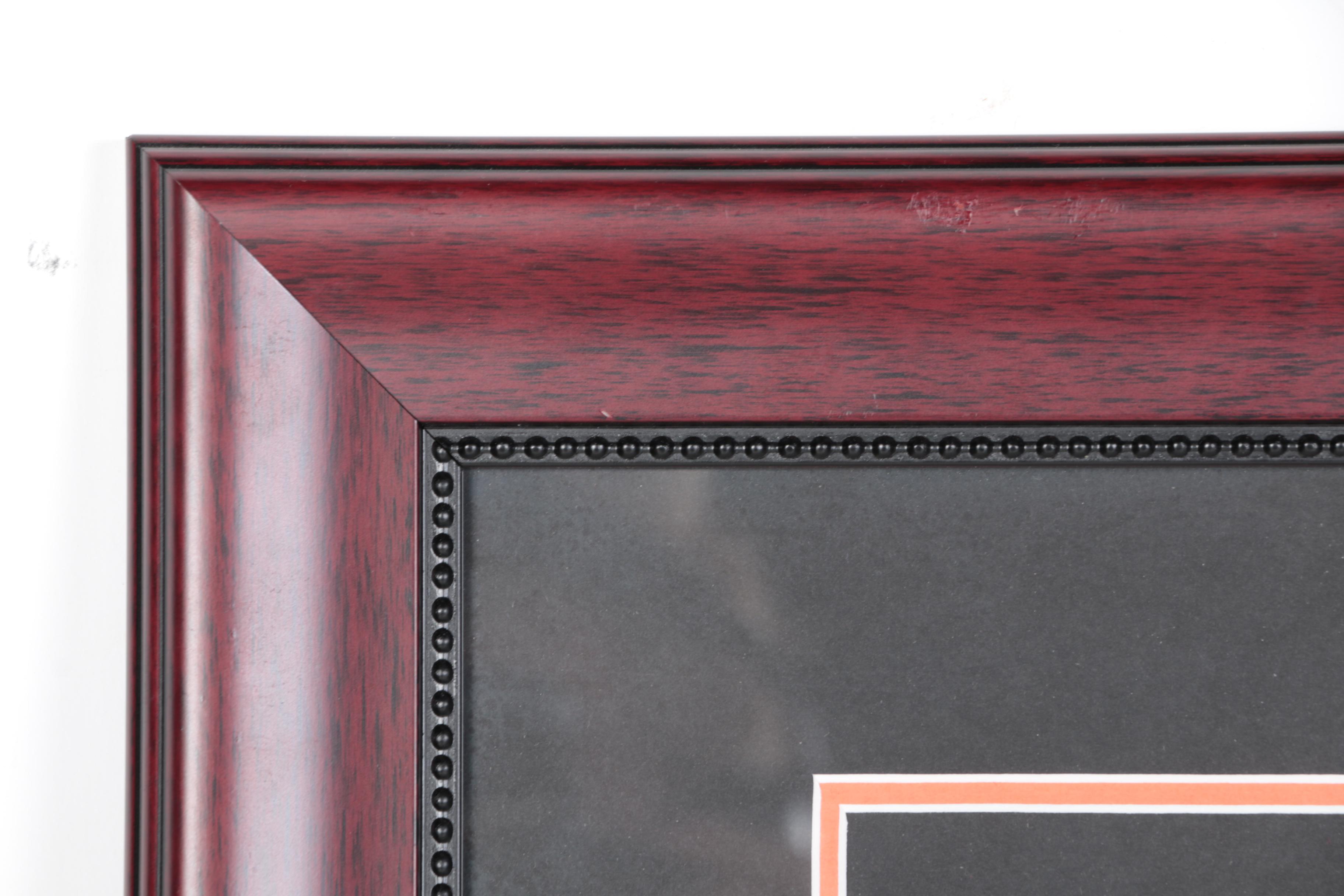 Al Kaline Signed Photo in Framed Display