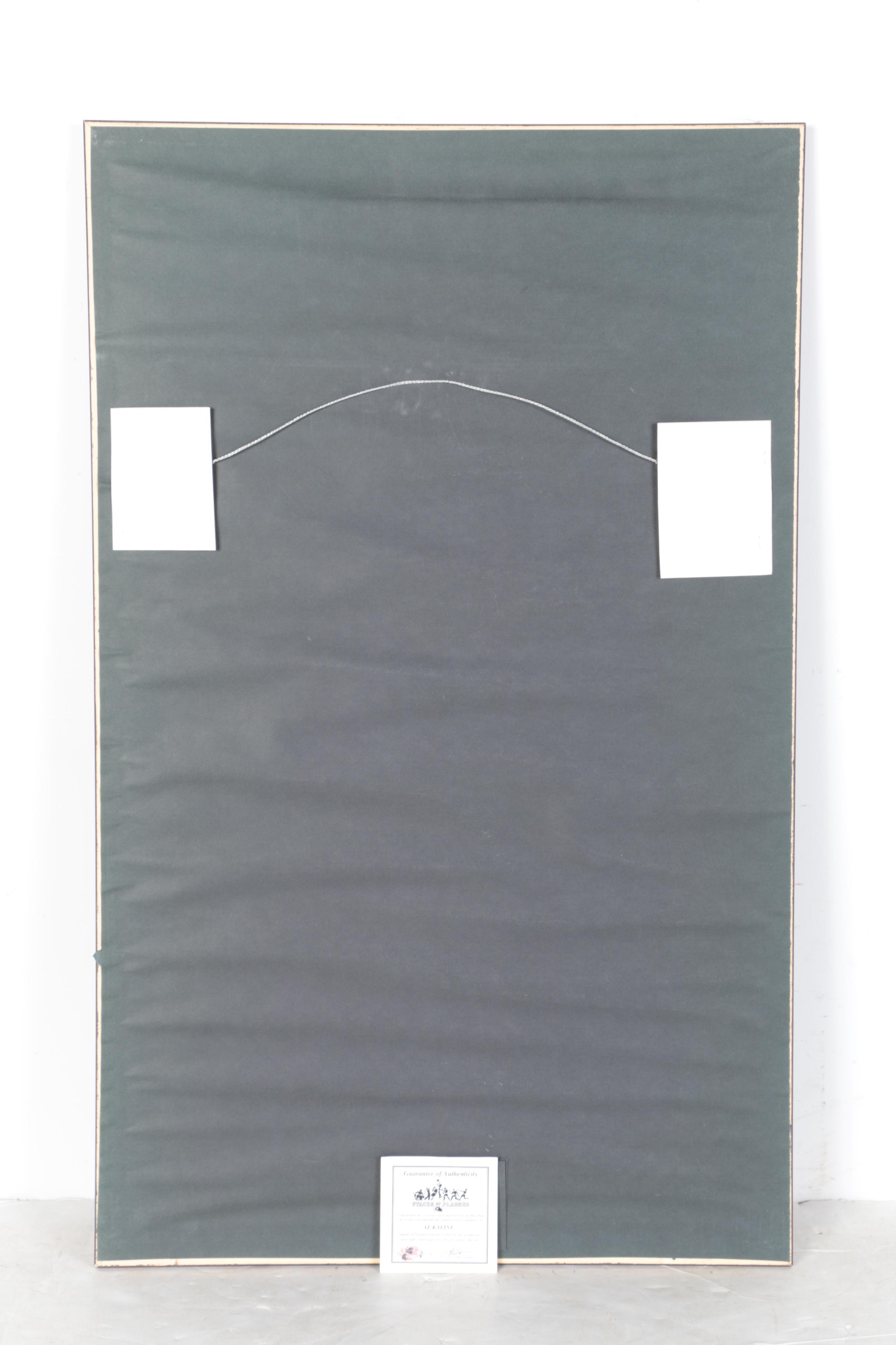 Al Kaline Signed Photo in Framed Display