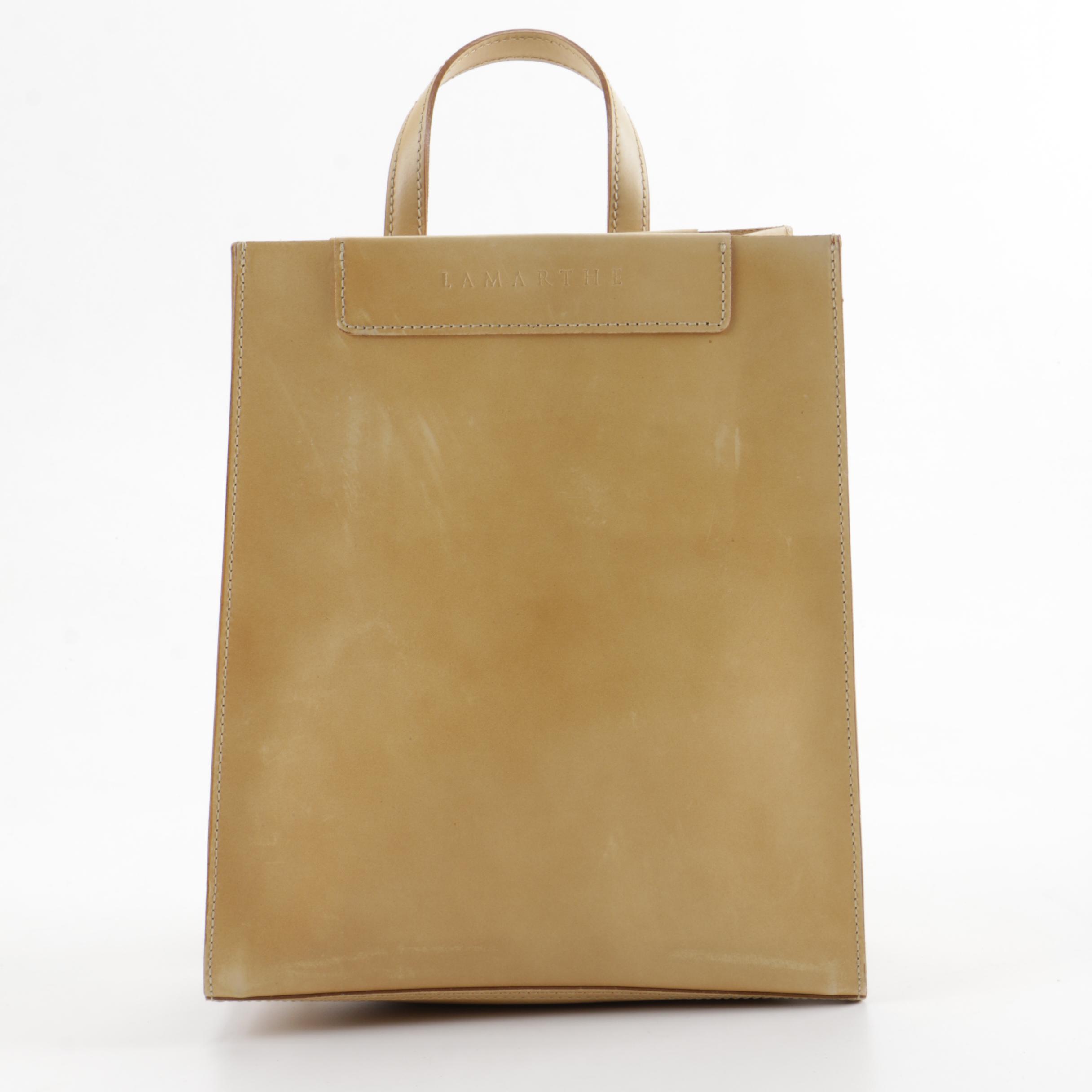 Lamarthe Tan Leather Backpack