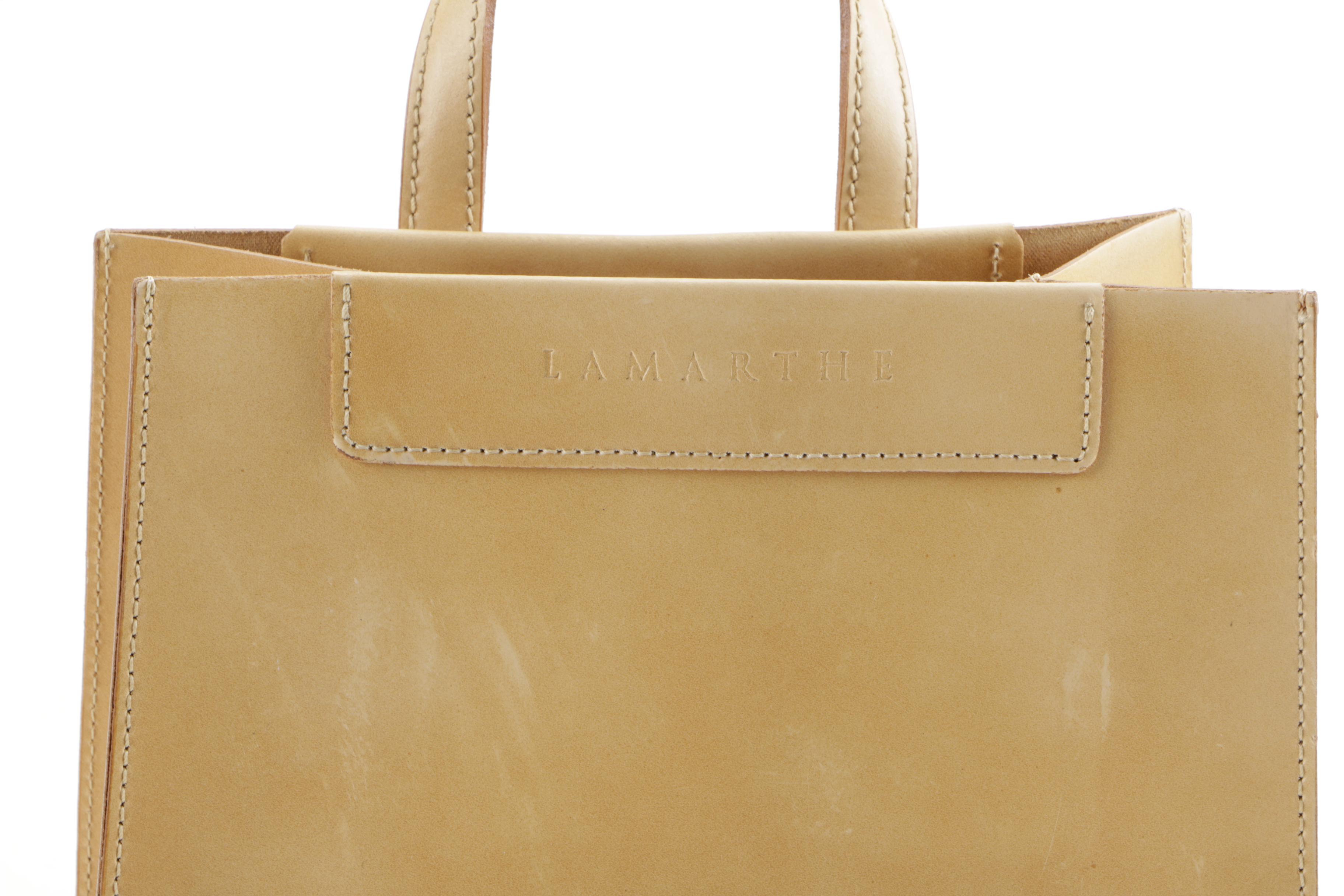 Lamarthe Tan Leather Backpack