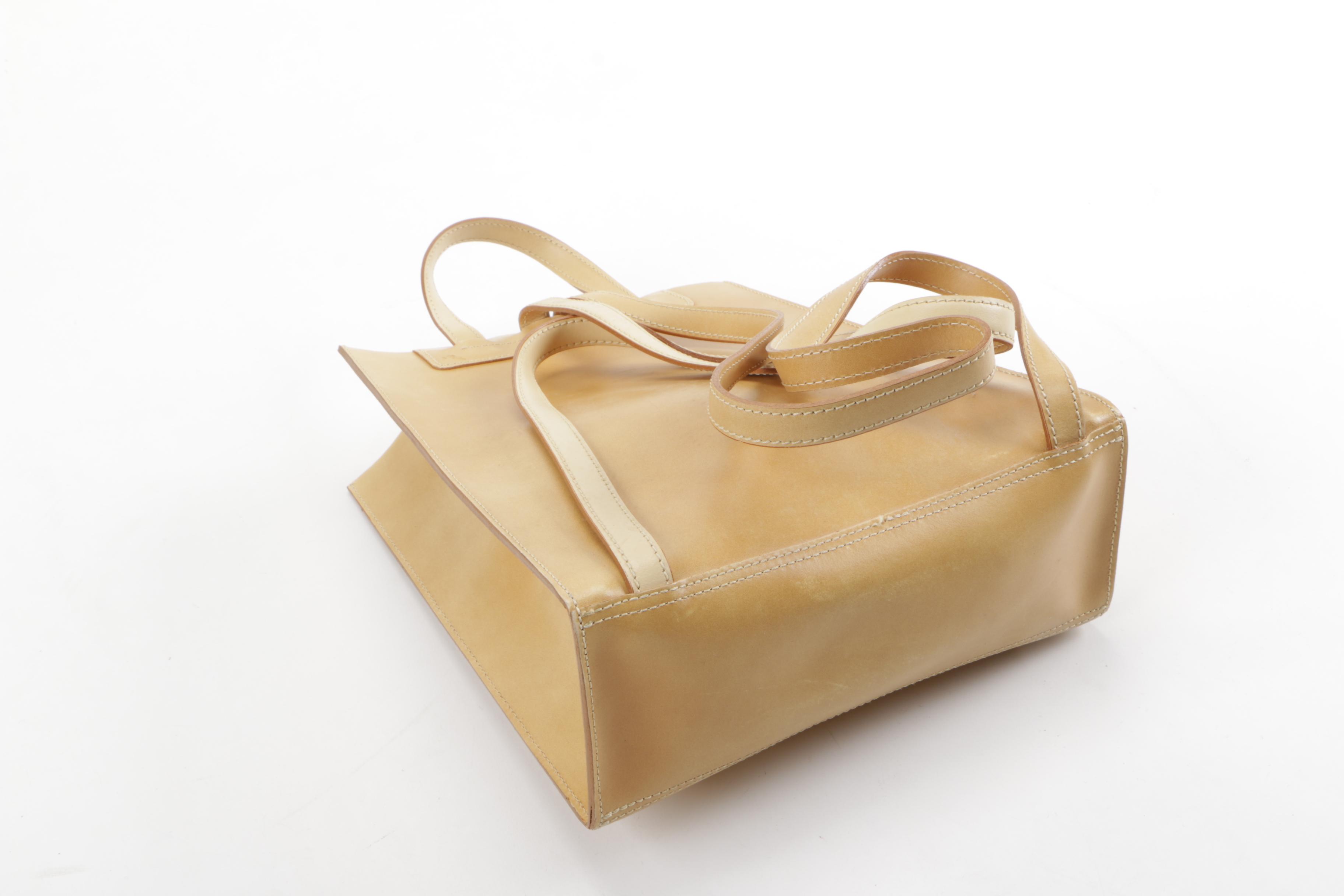 Lamarthe Tan Leather Backpack