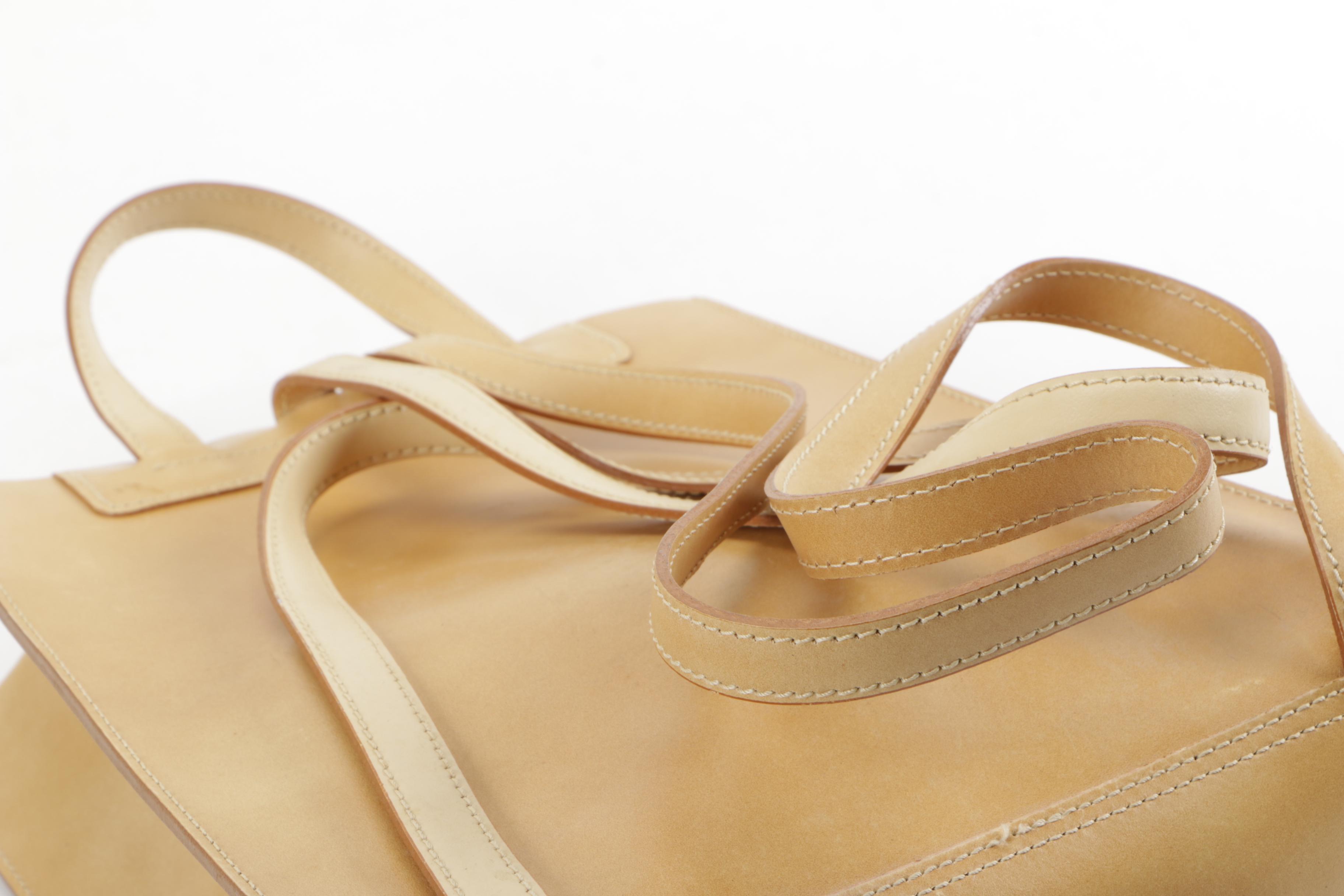 Lamarthe Tan Leather Backpack