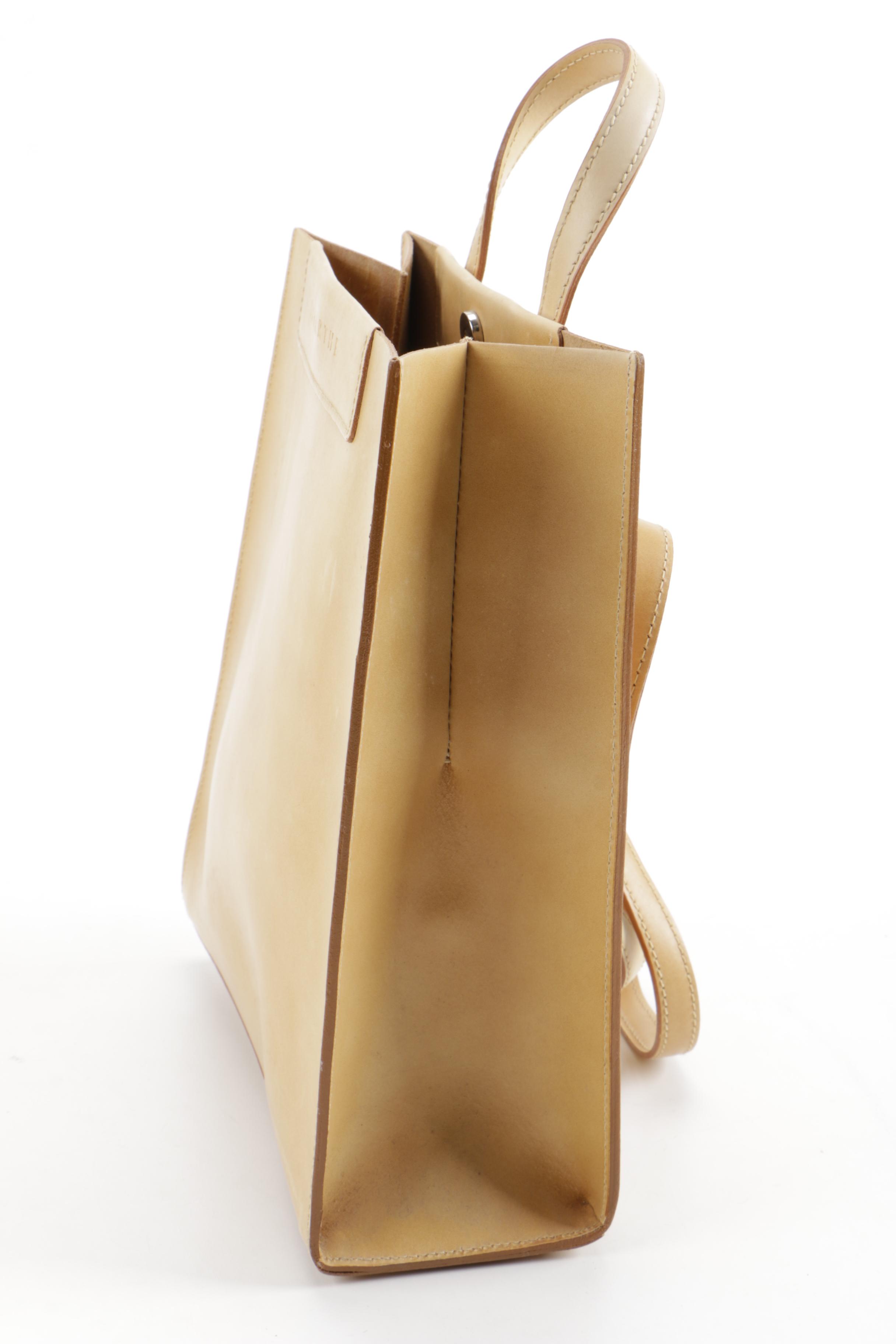 Lamarthe Tan Leather Backpack