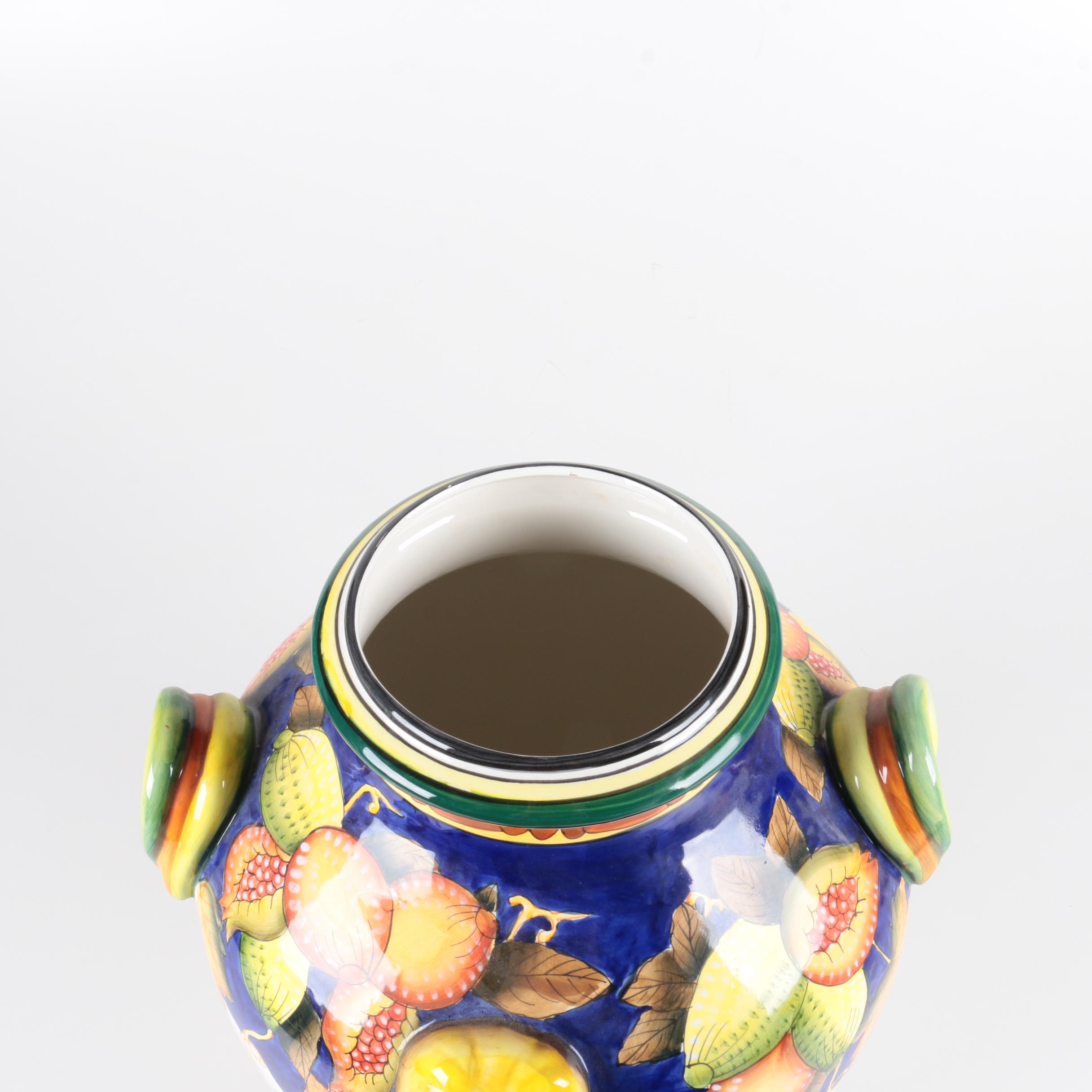 Decorative Hand-Painted Vinsanto Dessert Wine Decanter