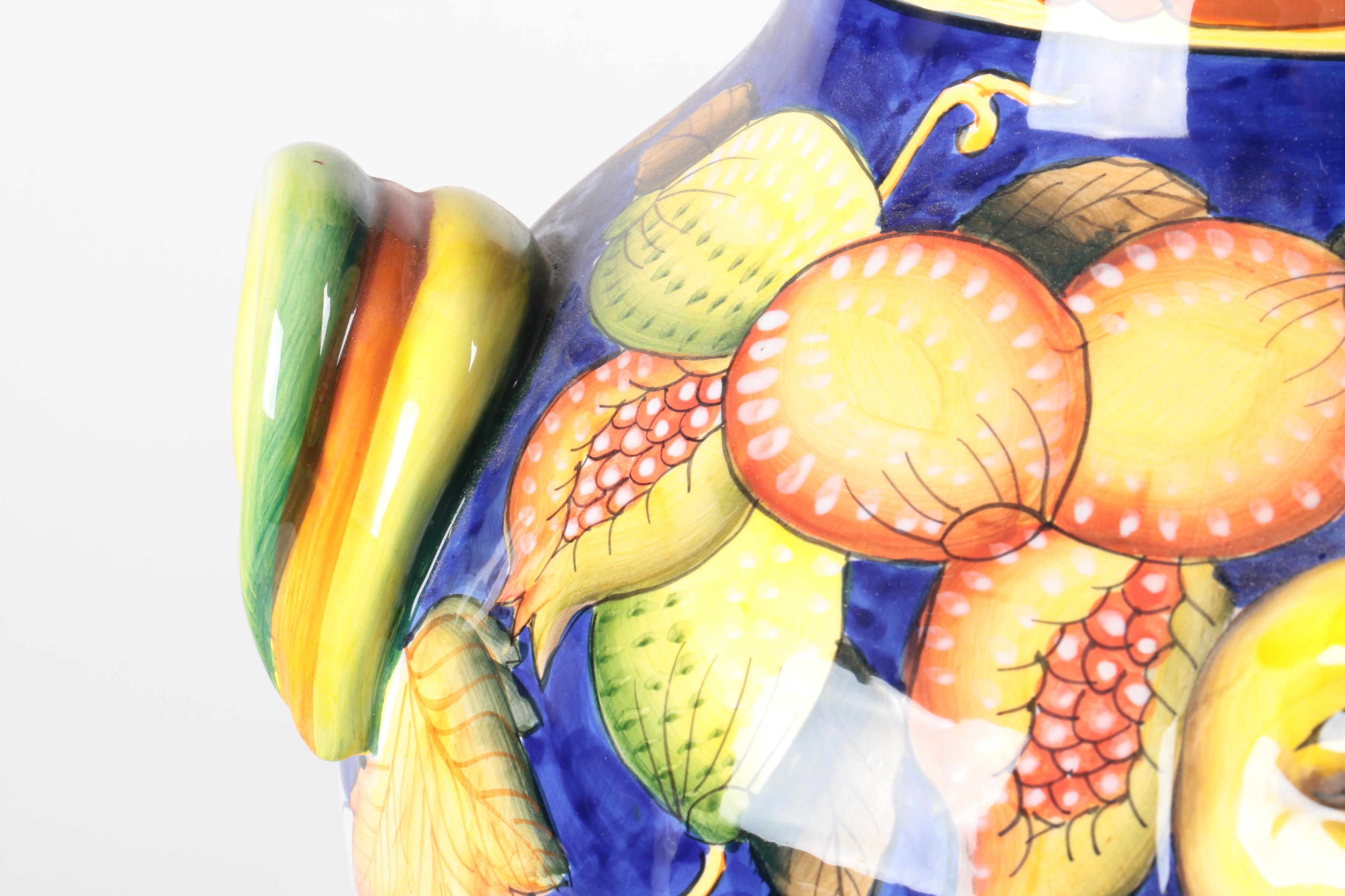 Decorative Hand-Painted Vinsanto Dessert Wine Decanter