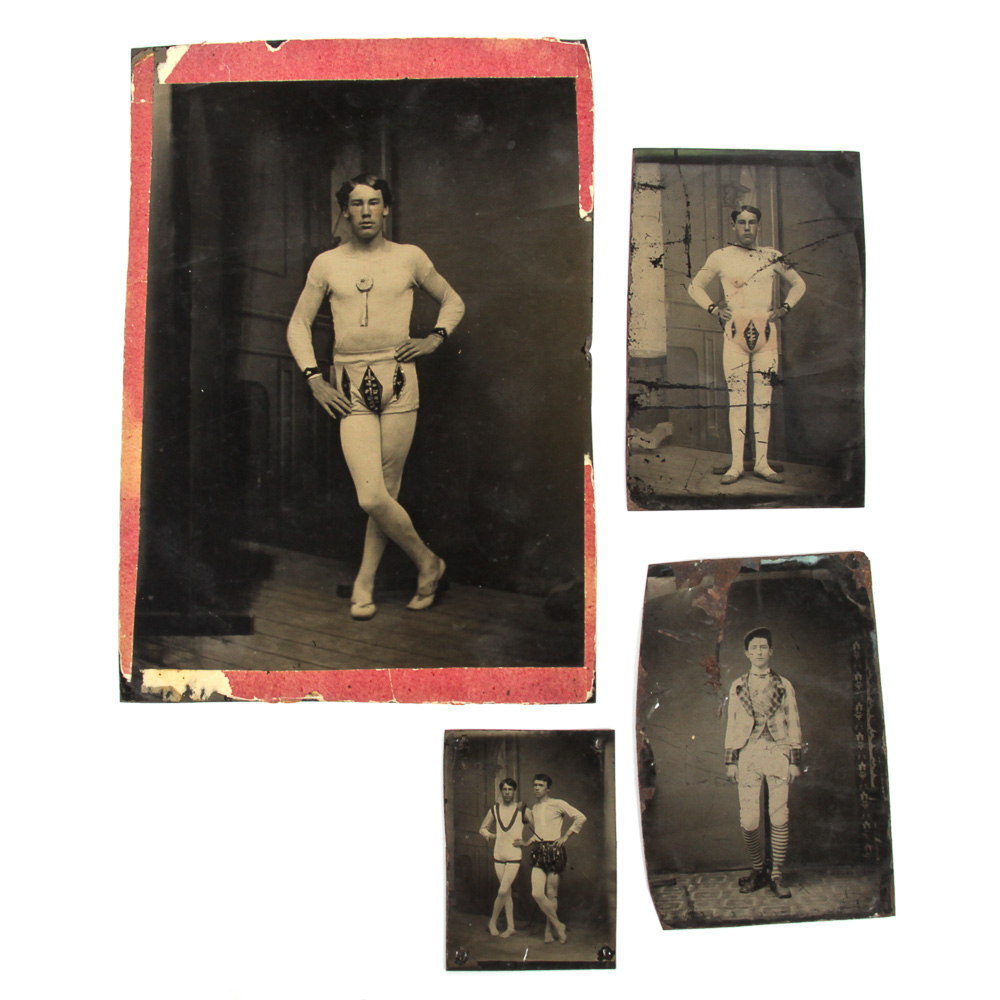 Antique Tintypes Depicting Performers