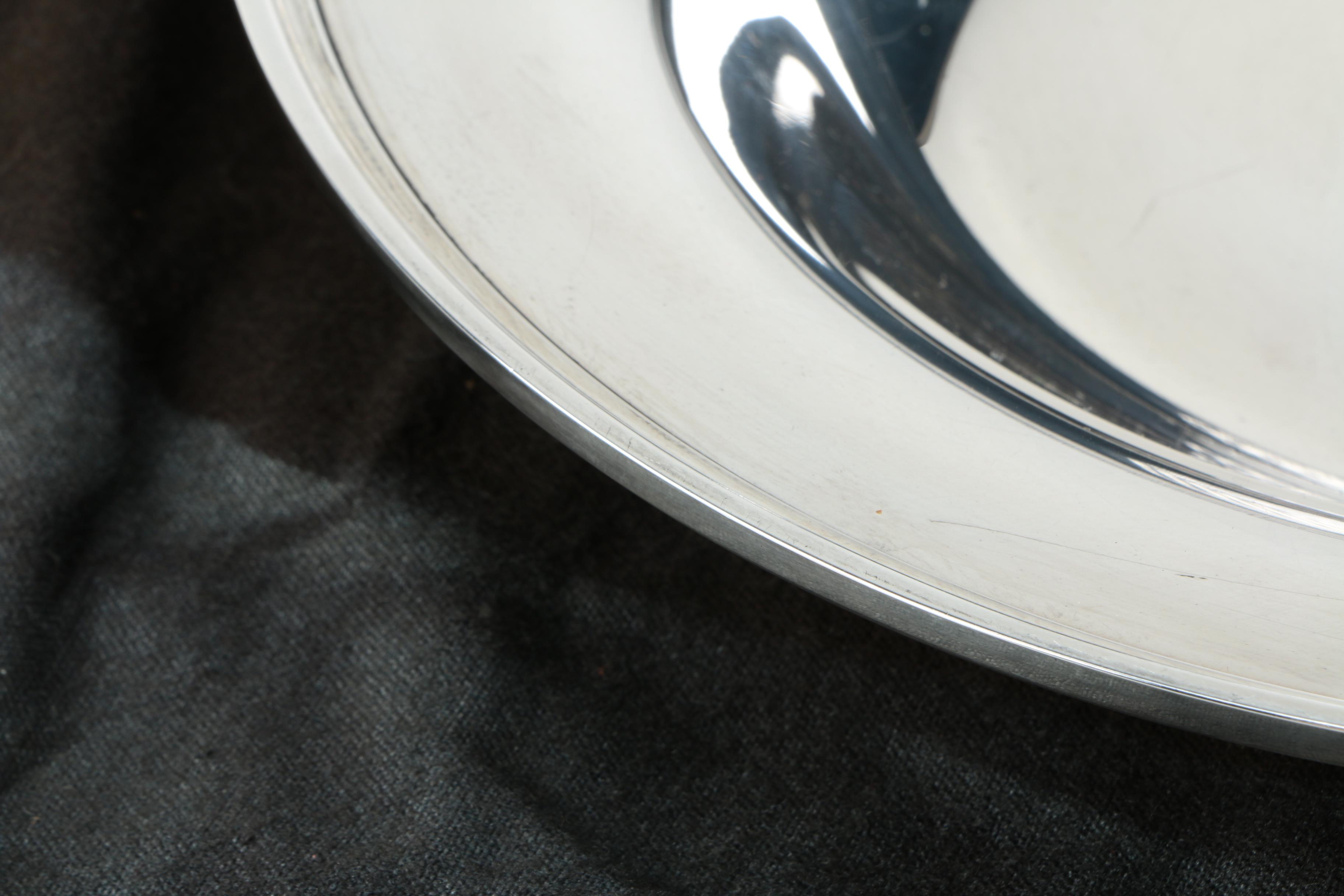 Vintage S. Kirk & Son "Calvert-Old Maryland Plain" Sterling Silver Serving Bowl