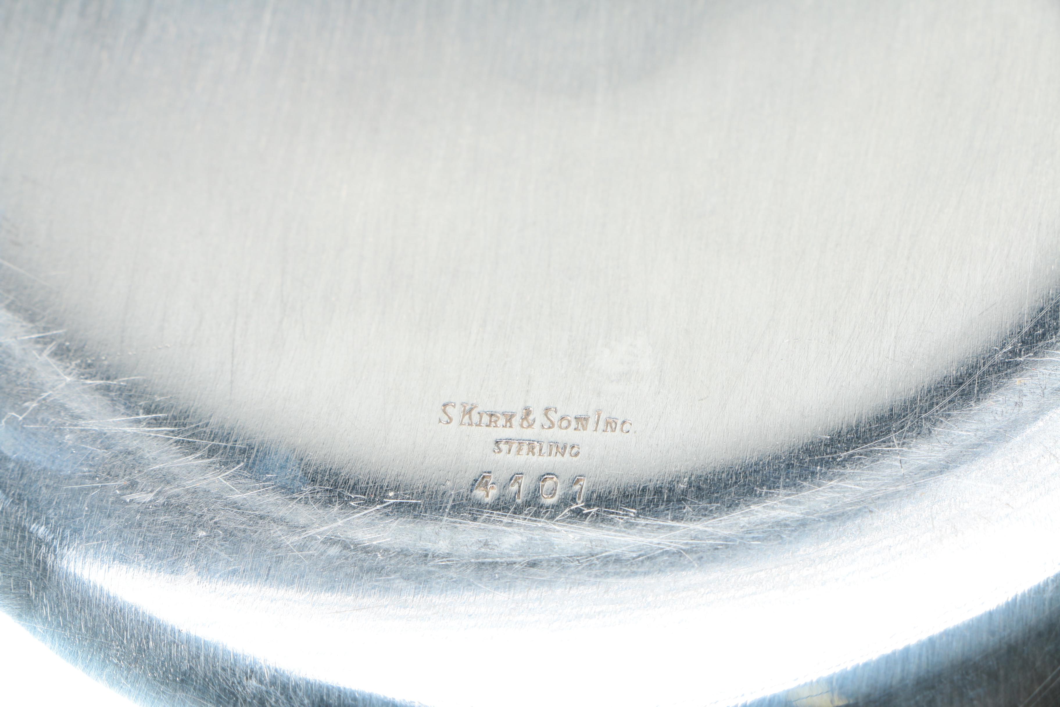 Vintage S. Kirk & Son "Calvert-Old Maryland Plain" Sterling Silver Serving Bowl