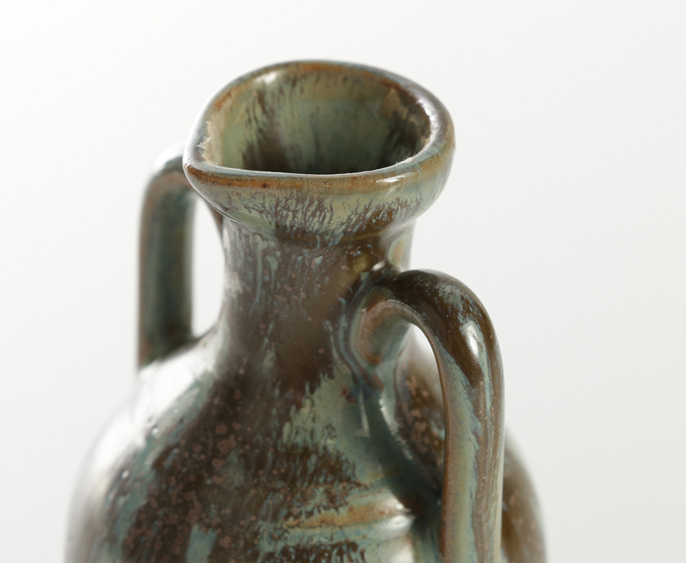 Denbac Ceramic Double-Handled Urn Cabinet Vase