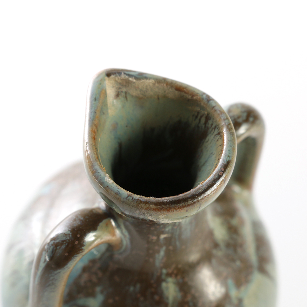 Denbac Ceramic Double-Handled Urn Cabinet Vase