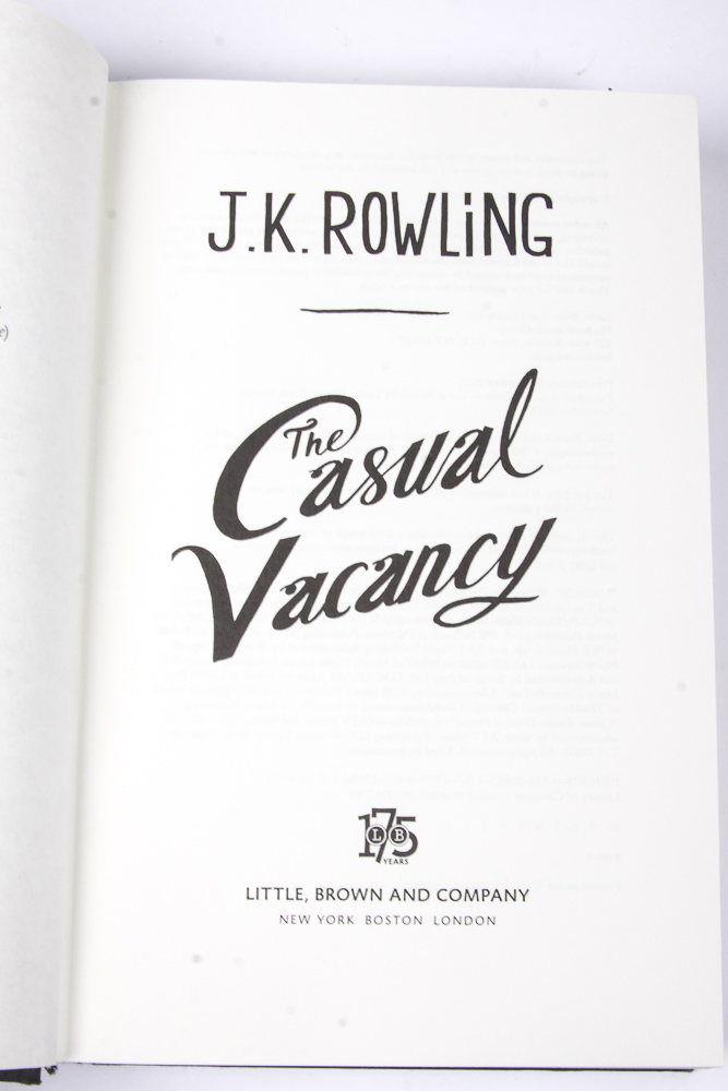 Collection of J. K Rowling Books Including First Editions