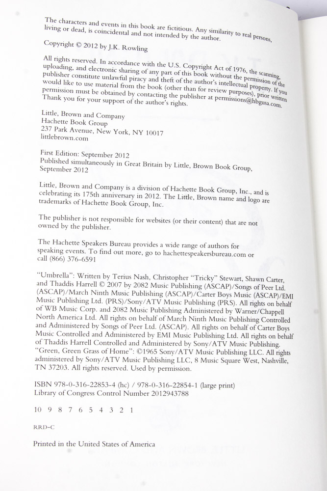 Collection of J. K Rowling Books Including First Editions