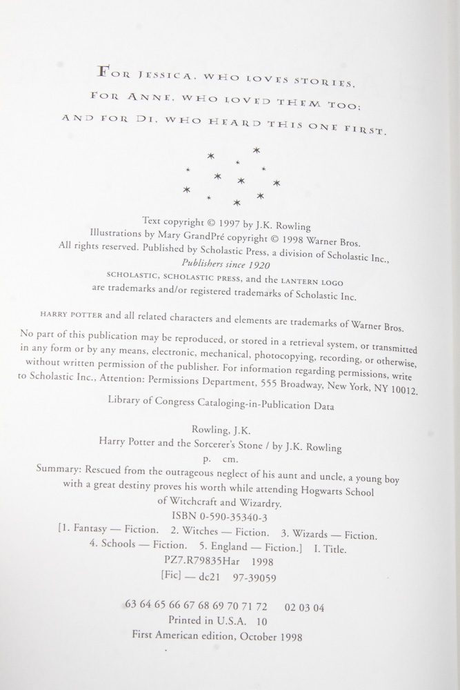 Collection of J. K Rowling Books Including First Editions