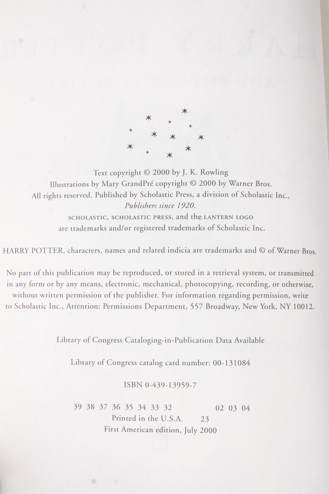 Collection of J. K Rowling Books Including First Editions