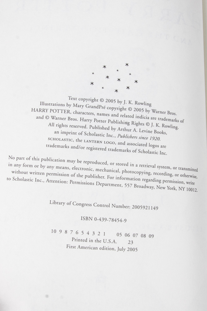 Collection of J. K Rowling Books Including First Editions