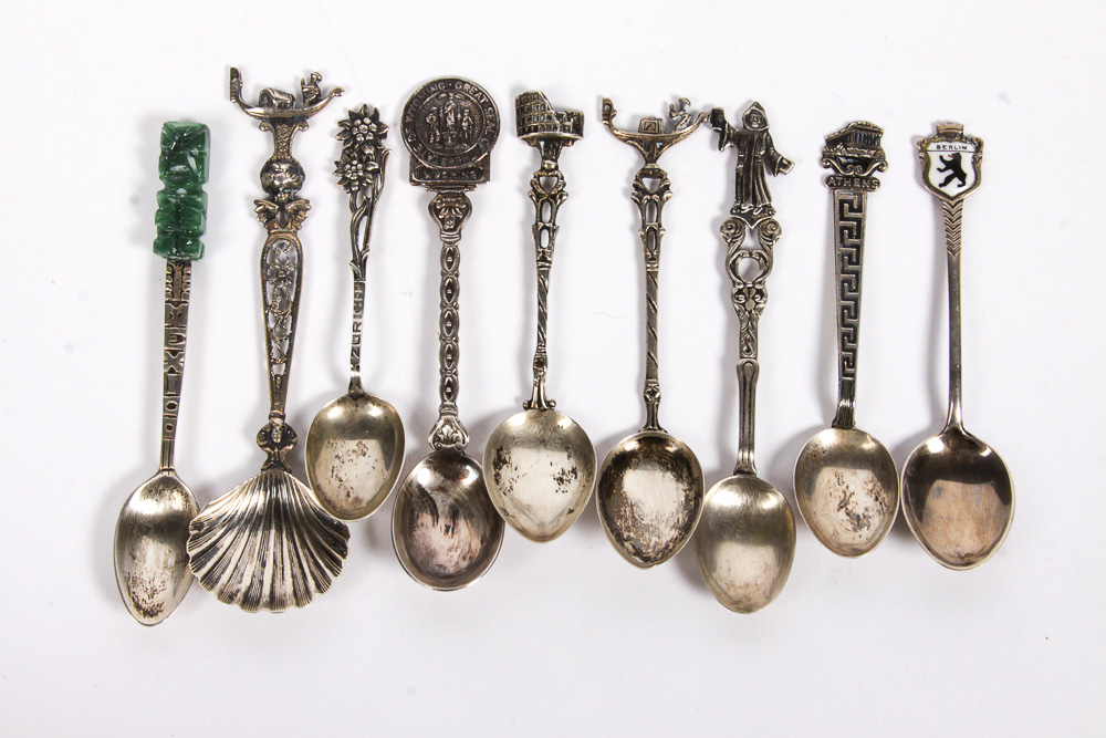 Roger Williams Silver Co. Sterling Spoon with Additional Spoons
