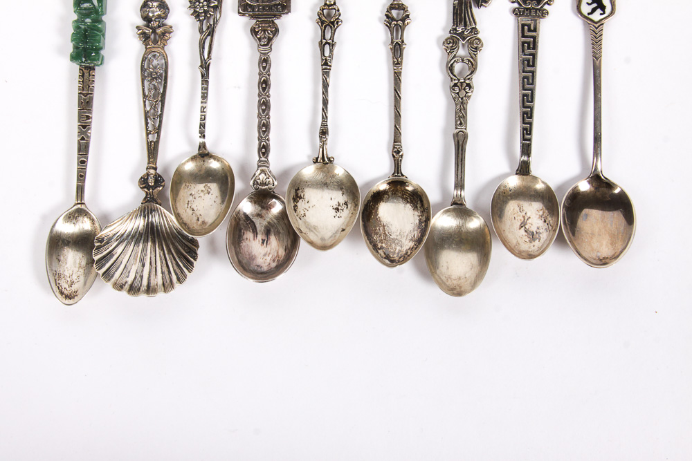 Roger Williams Silver Co. Sterling Spoon with Additional Spoons