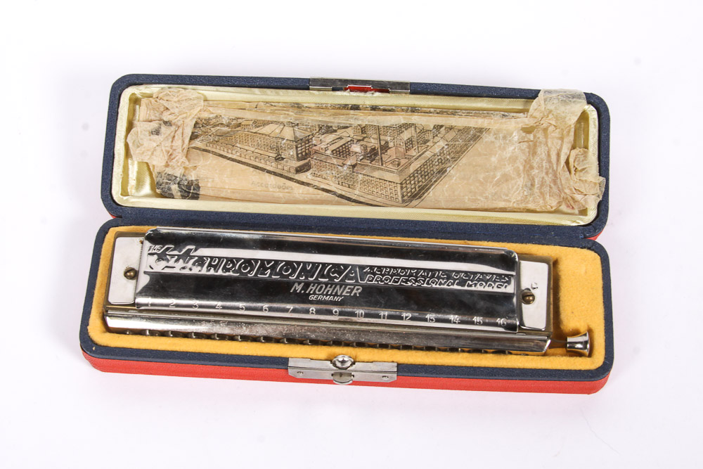 Vintage M. Hohner and John Philip Sousa Harmonicas