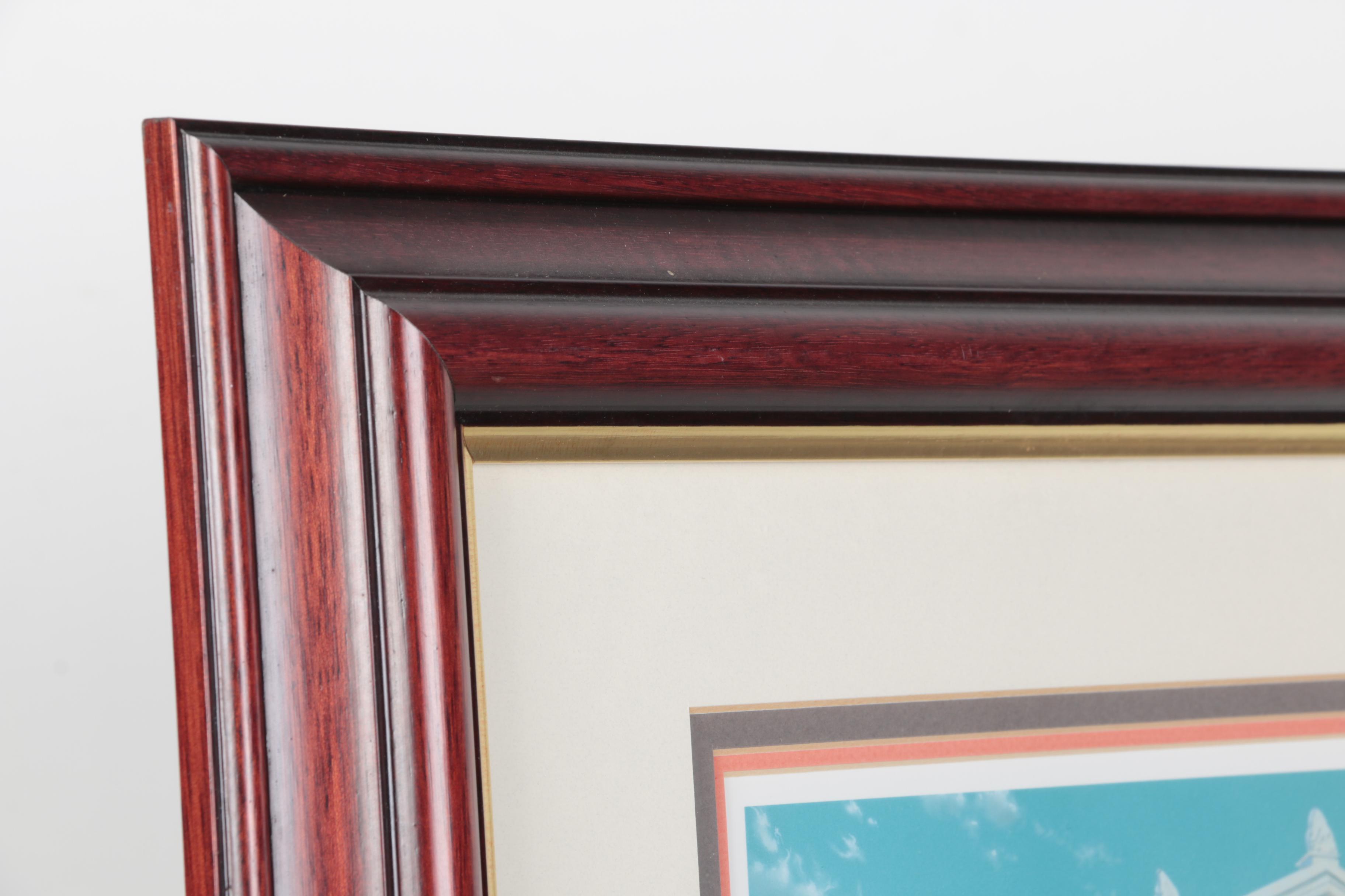 Chicago Bears Signed 75th Anniversary Offset Lithograph