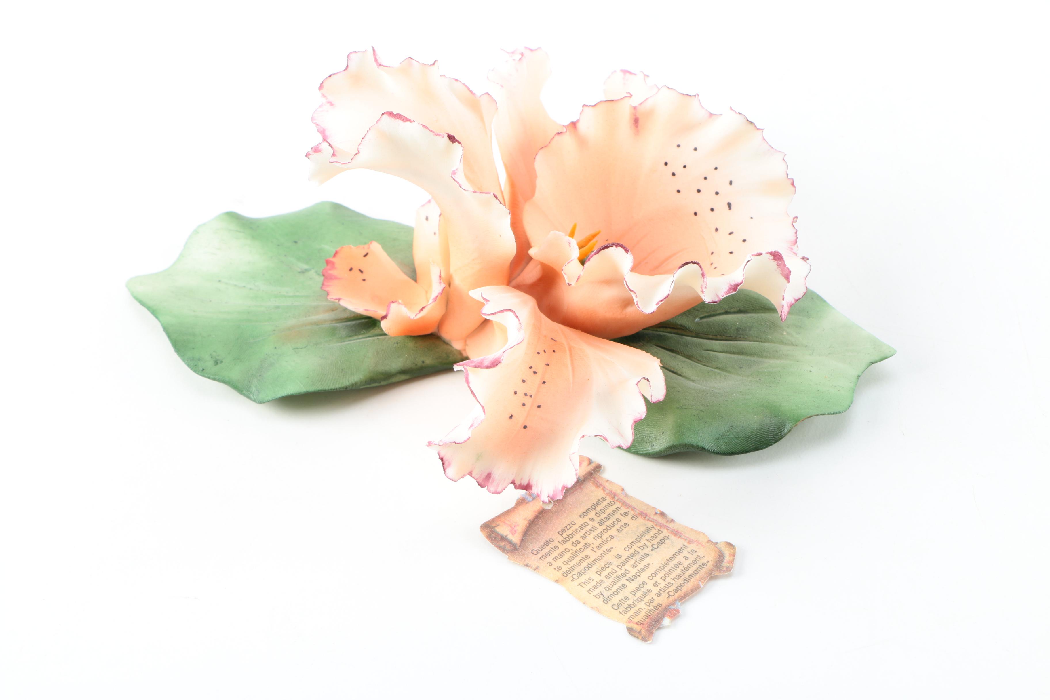 Napoleon and Capodimonte Porcelain Flowers