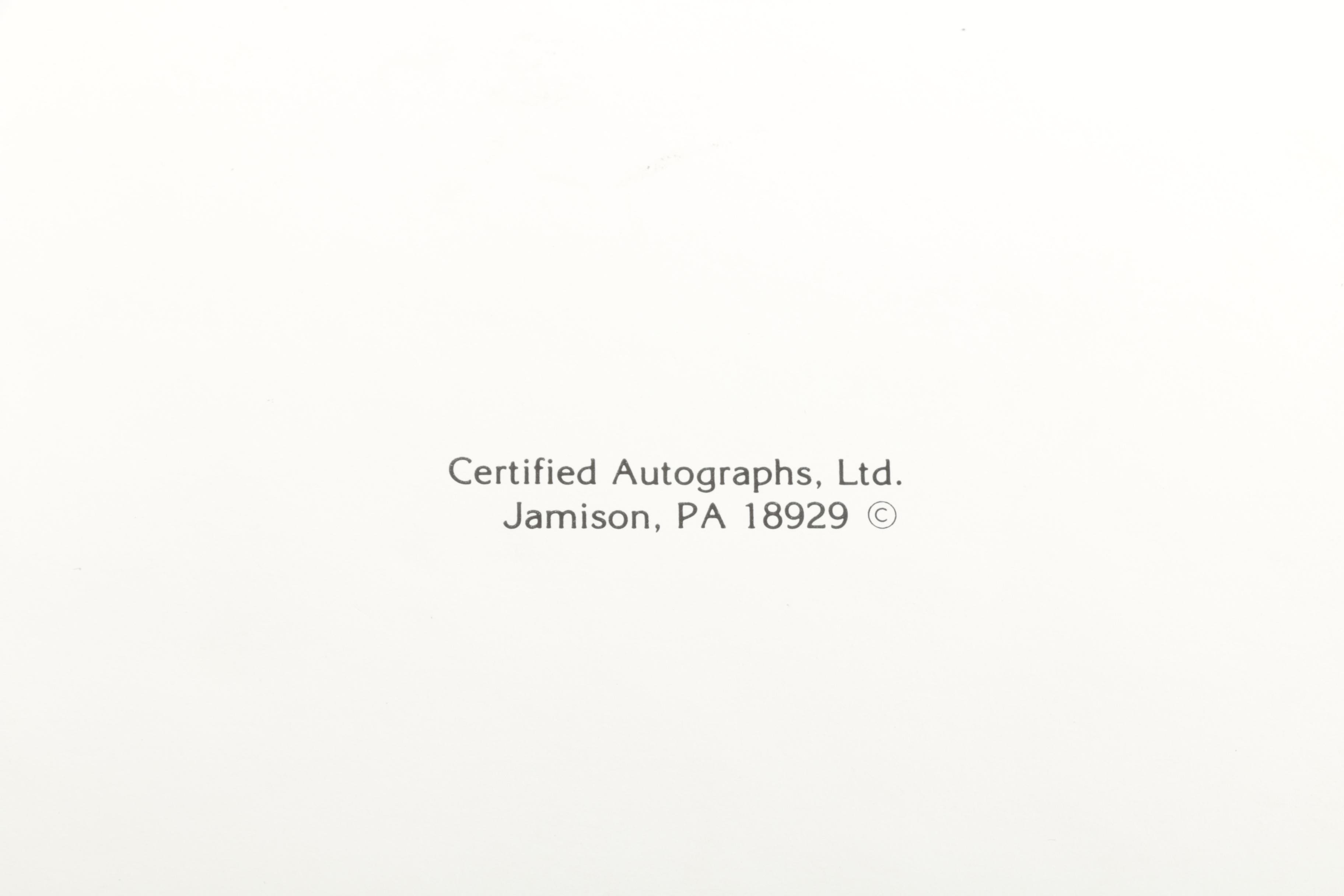 Framed Duke Snider Autograph and Achievements