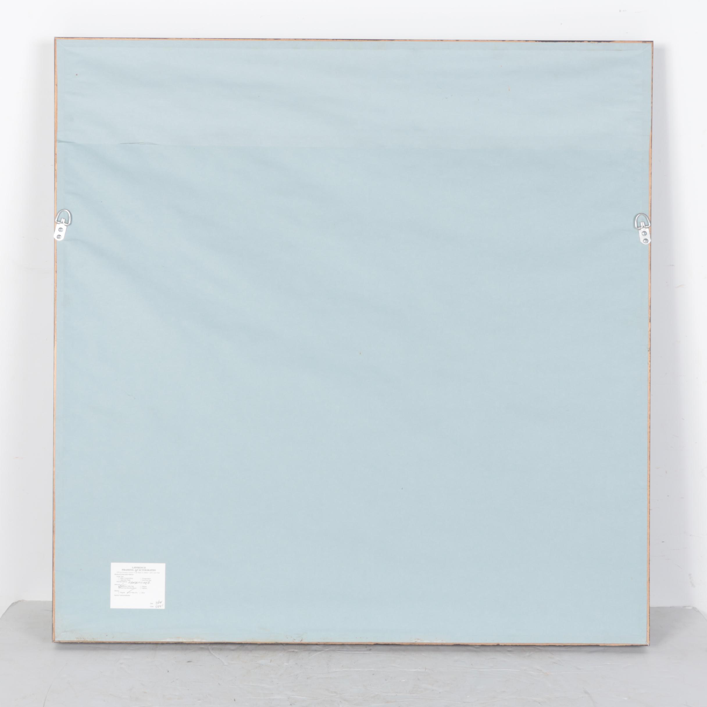 Framed Cleveland Indians Jersey