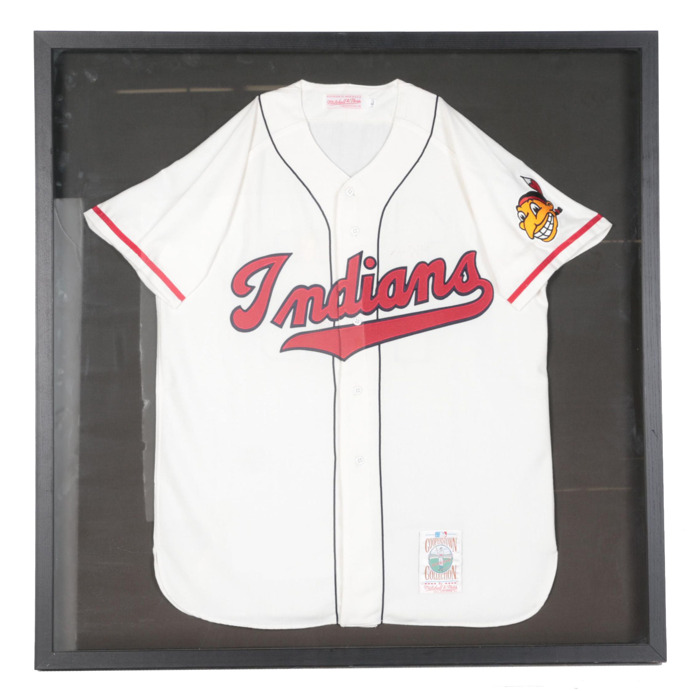 Framed Cleveland Indians Jersey