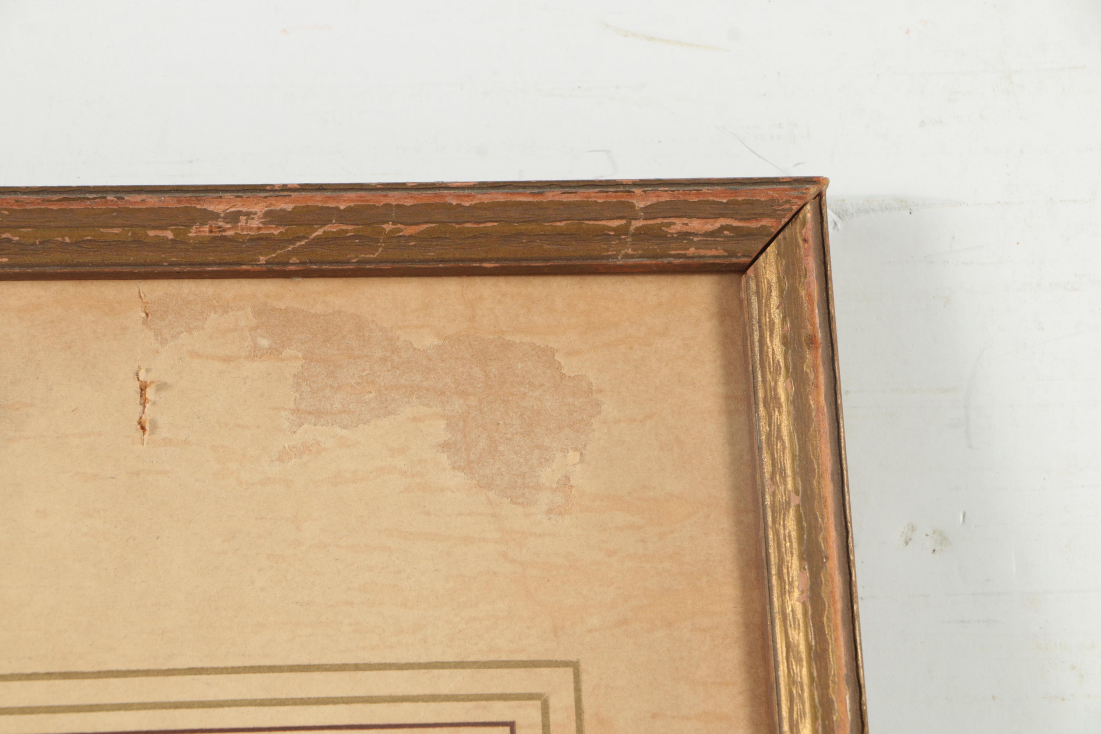 Mid-Century Paris Etching Society Aquatint on Paper of Country Landscape Scene