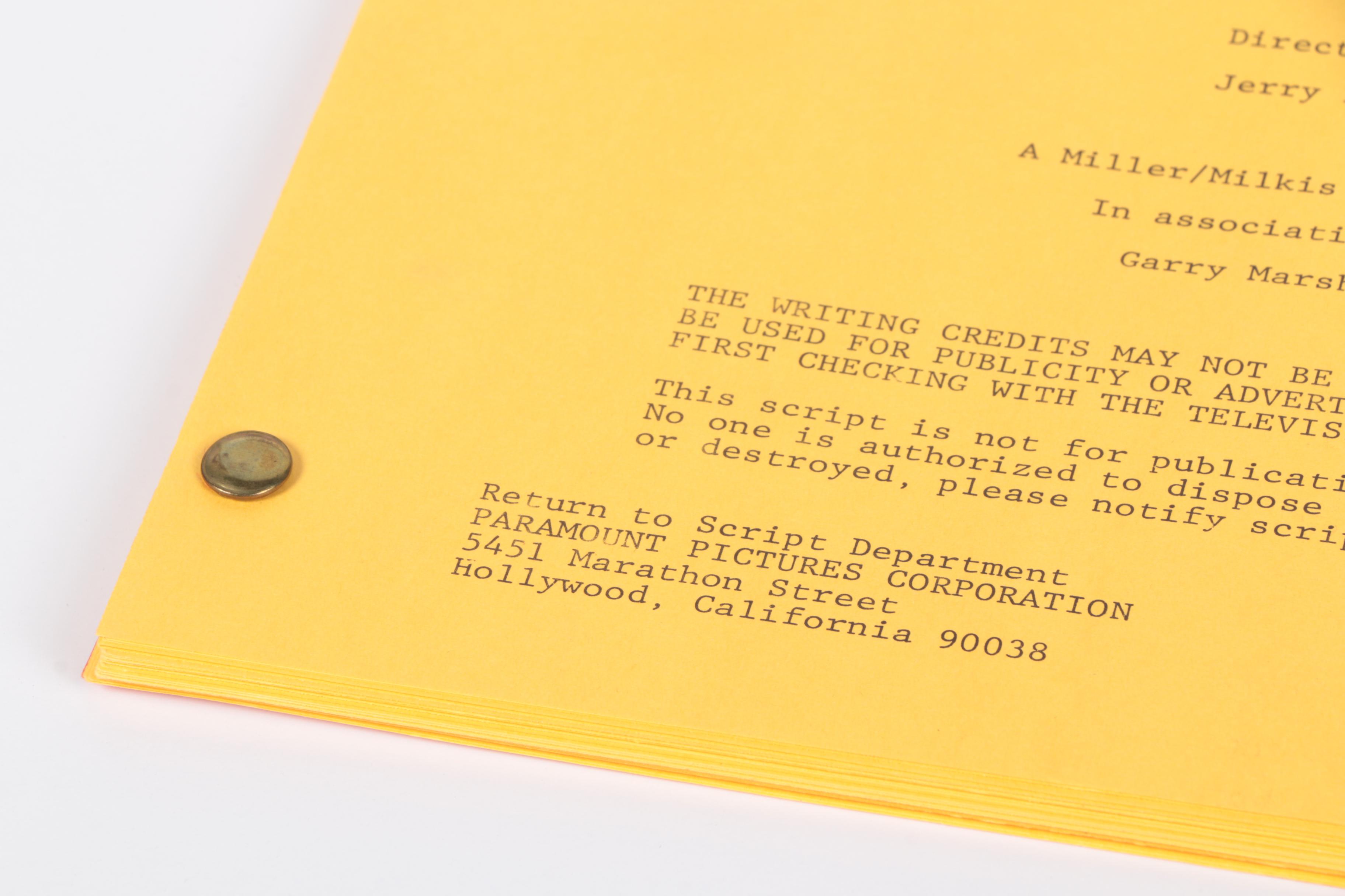 Autographed 1979 "Happy Days" Script Framed with Cast Photos