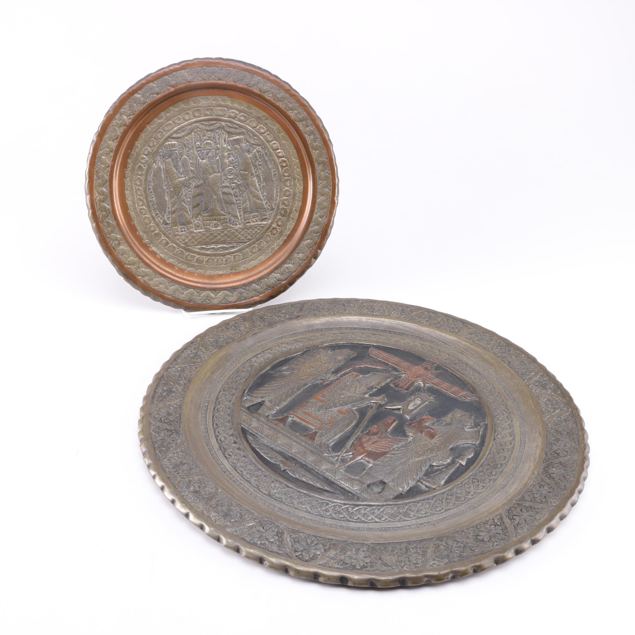 Etched Metal Plate Wall Decor