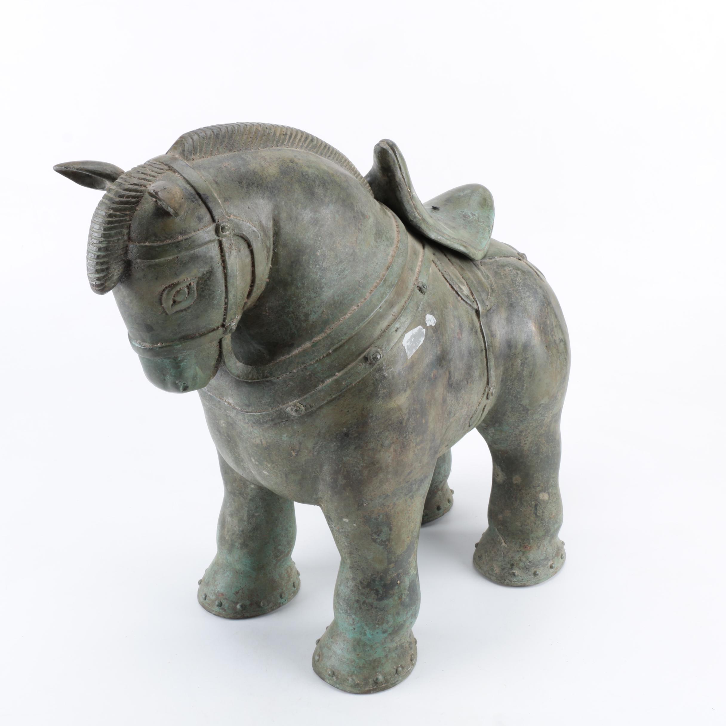 Bronze Horse Figurine
