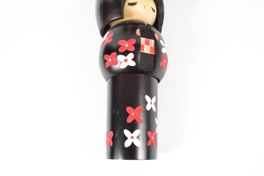 Colorful Vintage Japanese Kokeshi Dolls