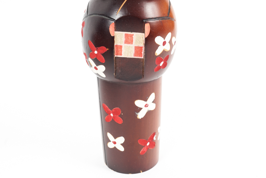 Colorful Vintage Japanese Kokeshi Dolls