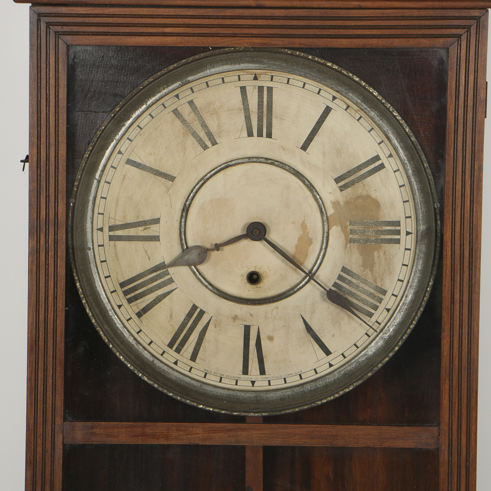 Sessions Oak Case Wall Clock