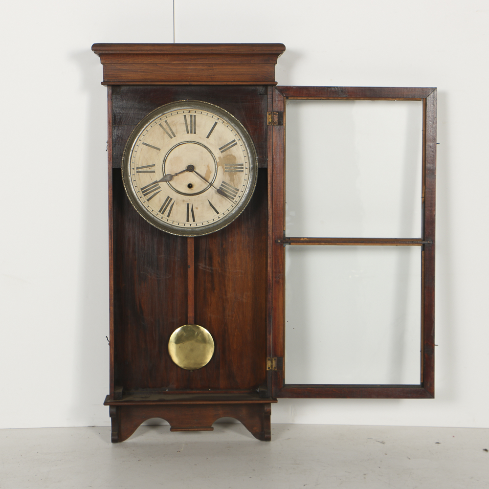 Sessions Oak Case Wall Clock