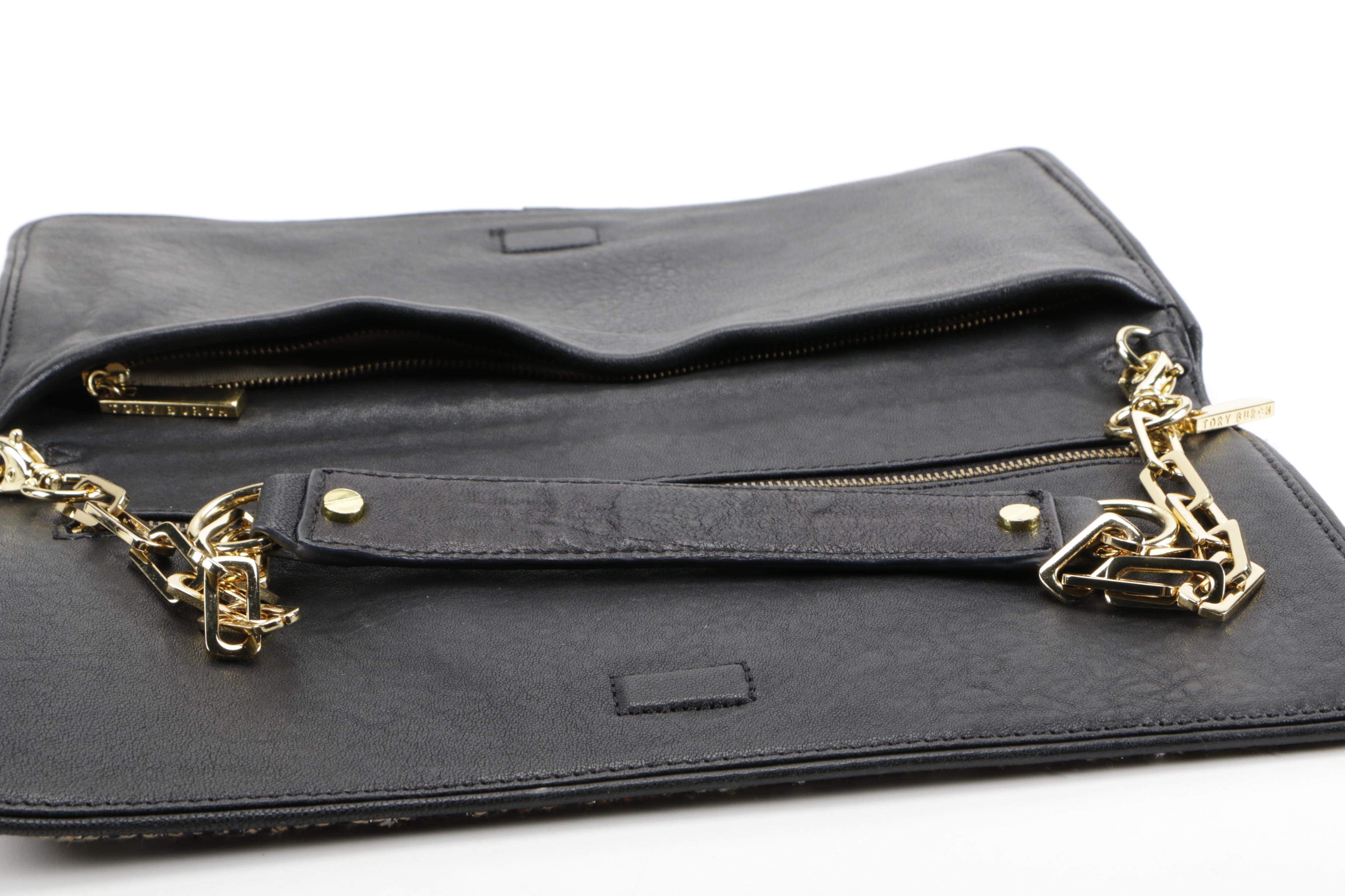 Tory Burch Tweed Clutch