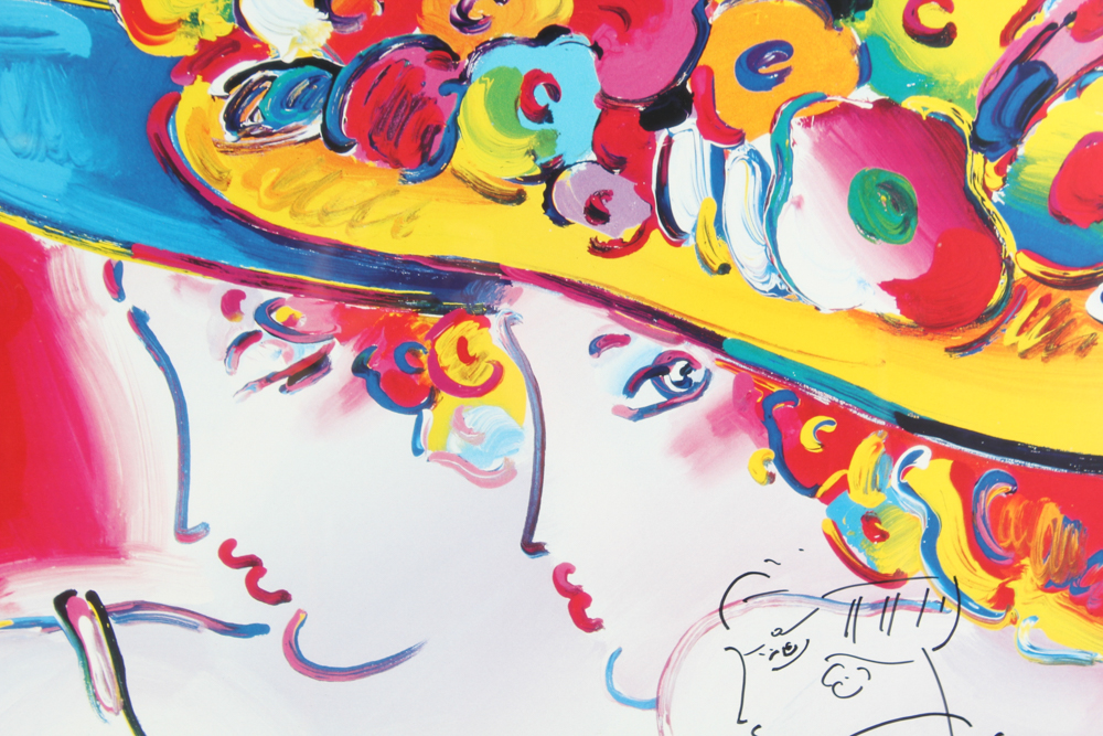 Peter Max Signed Limited Edition Poster "Friends/Century Ladies"