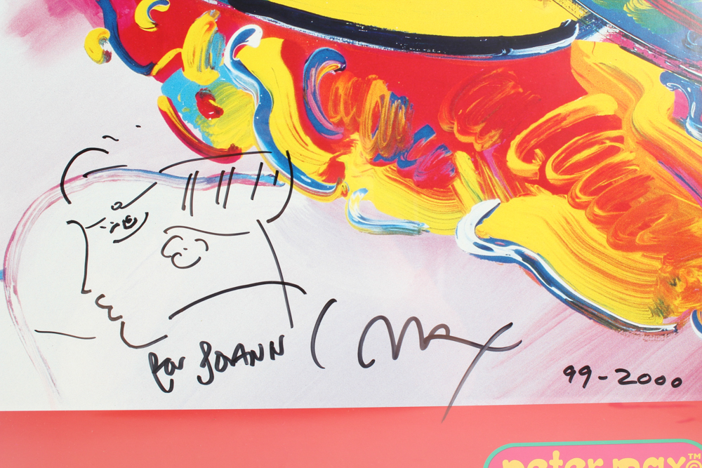 Peter Max Signed Limited Edition Poster "Friends/Century Ladies"